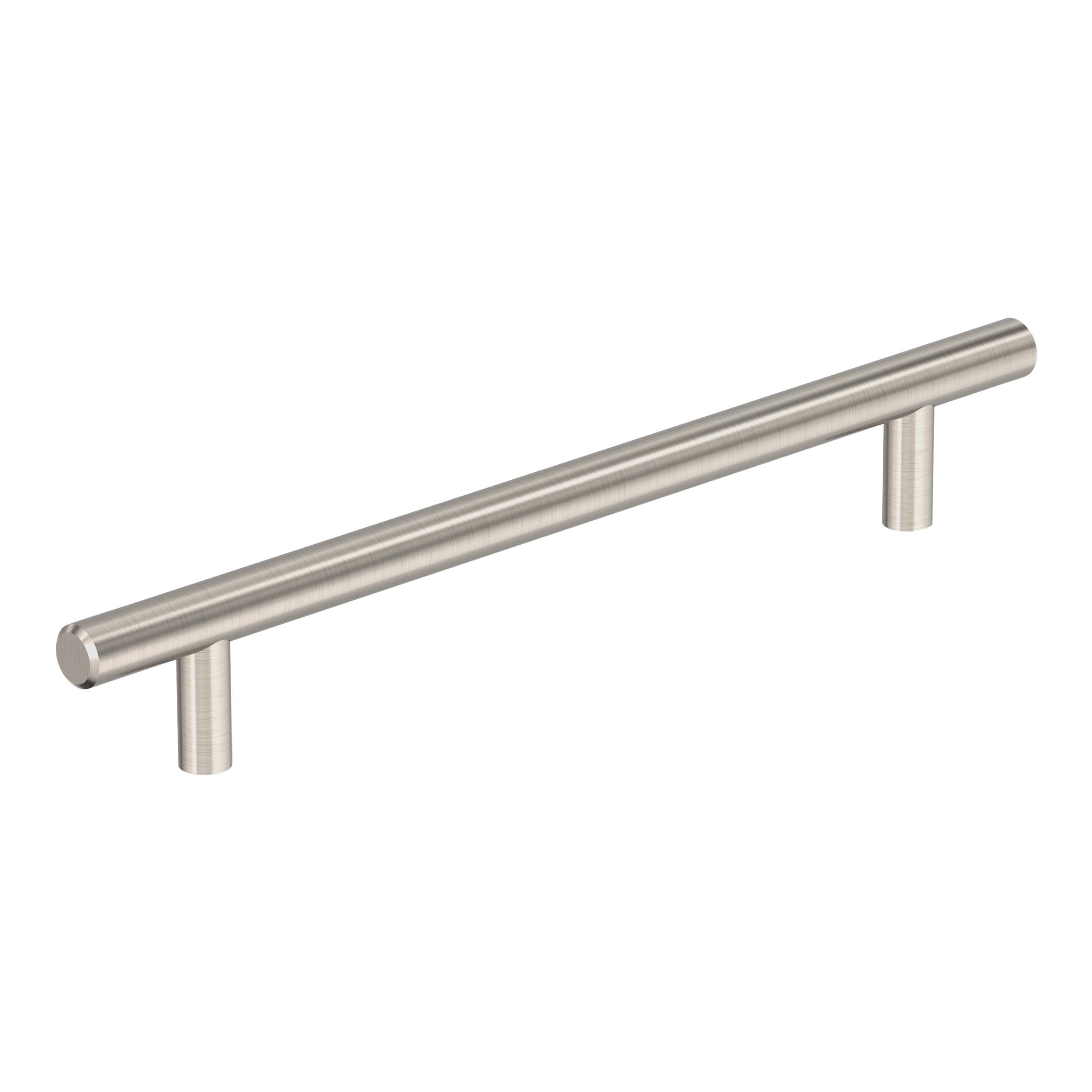 Sterling Nickel 7" Modern Bar Pull with Mounting Hardware