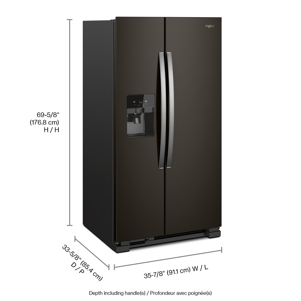 Whirlpool WRS325SDHV Side-By-Side - View #3