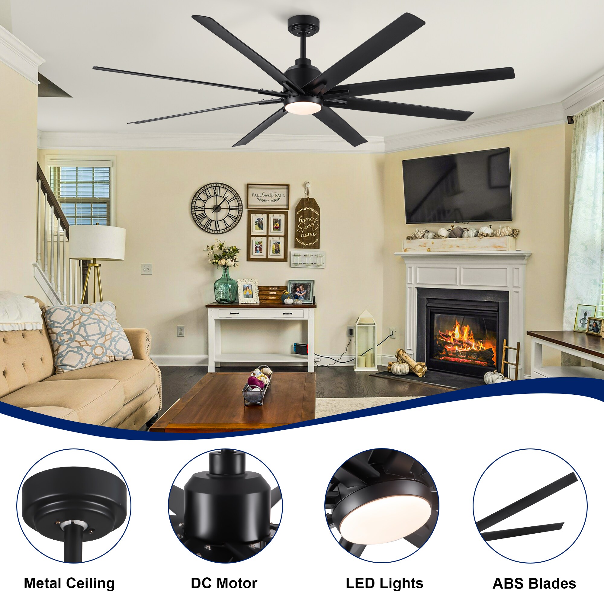 YUHAO LSDC1109BKA722 Ceiling-Fans - View #5