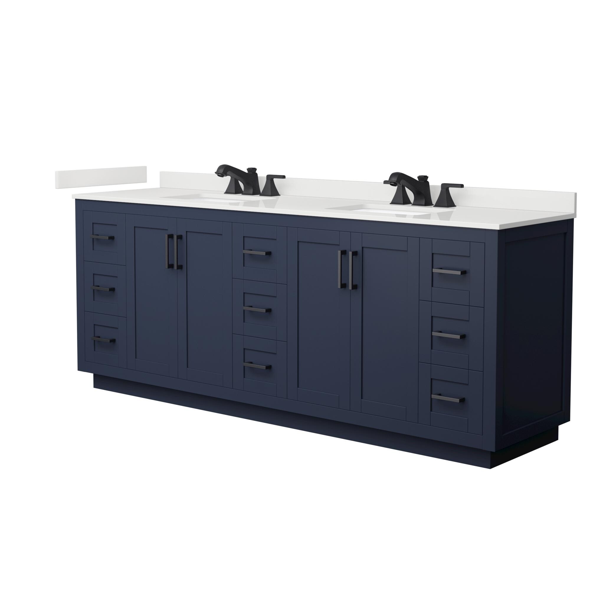 Wyndham Collection WCF292984DBBWQUS3MXX Bath-Vanity-Combo - View #2