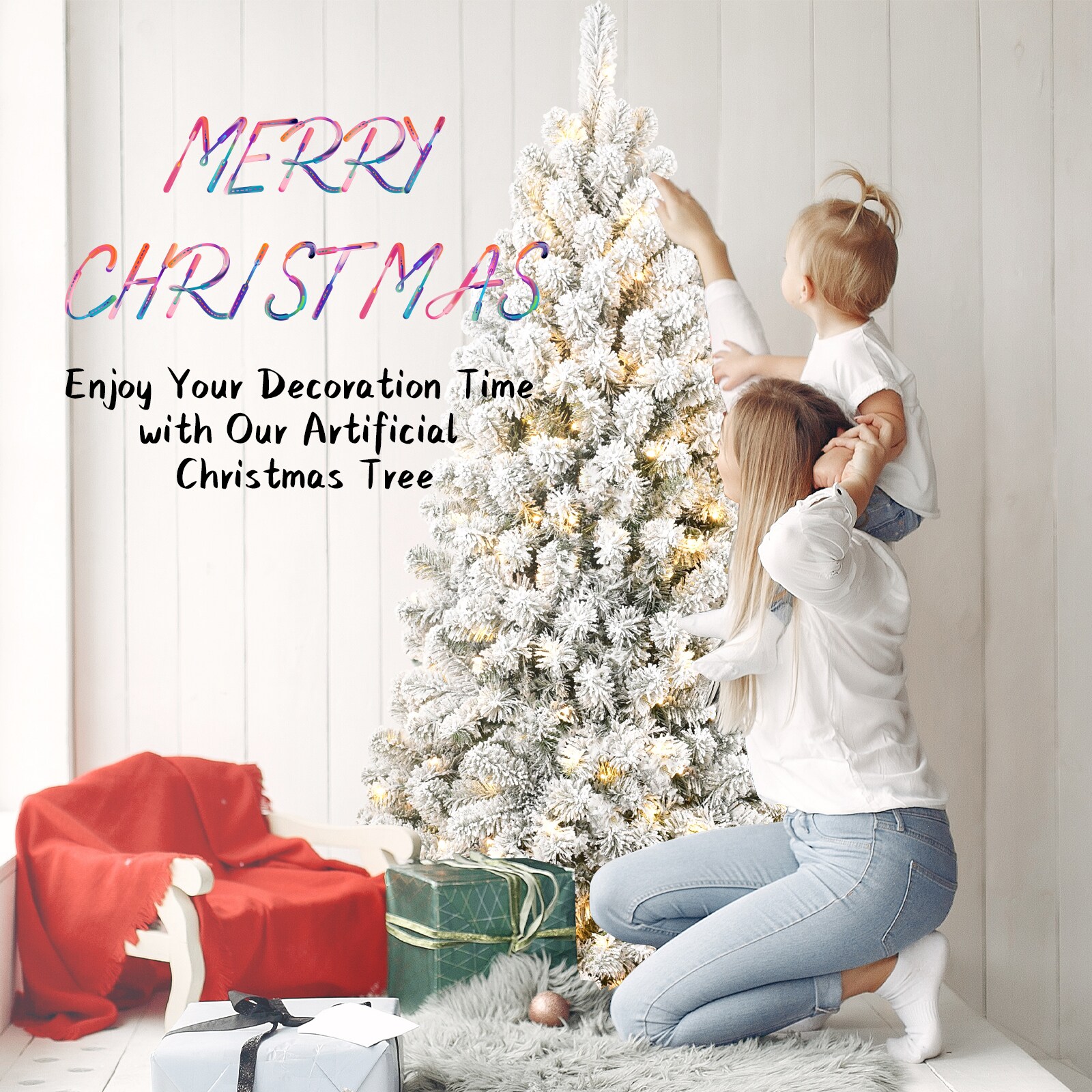 WELLFOR GD-PDV4Y-GN Artificial-Christmas-Trees - View #8