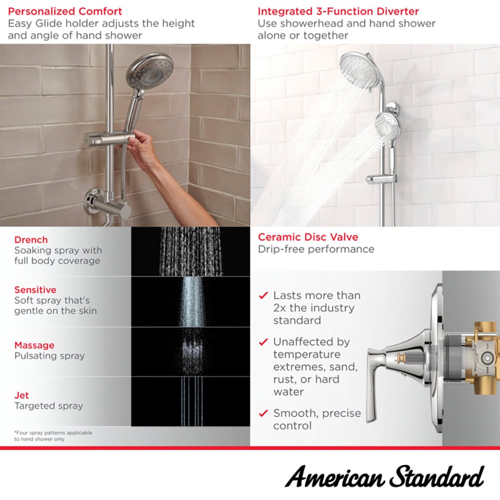 American Standard 1029110000 Showerhead-Bar-Panels - View #4