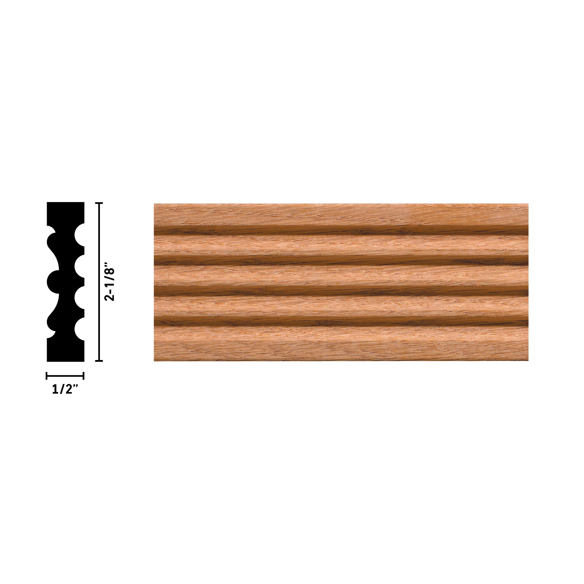 Ornamental Mouldings 1123DSET-M32OAK Door-Casing-Kits - View #3