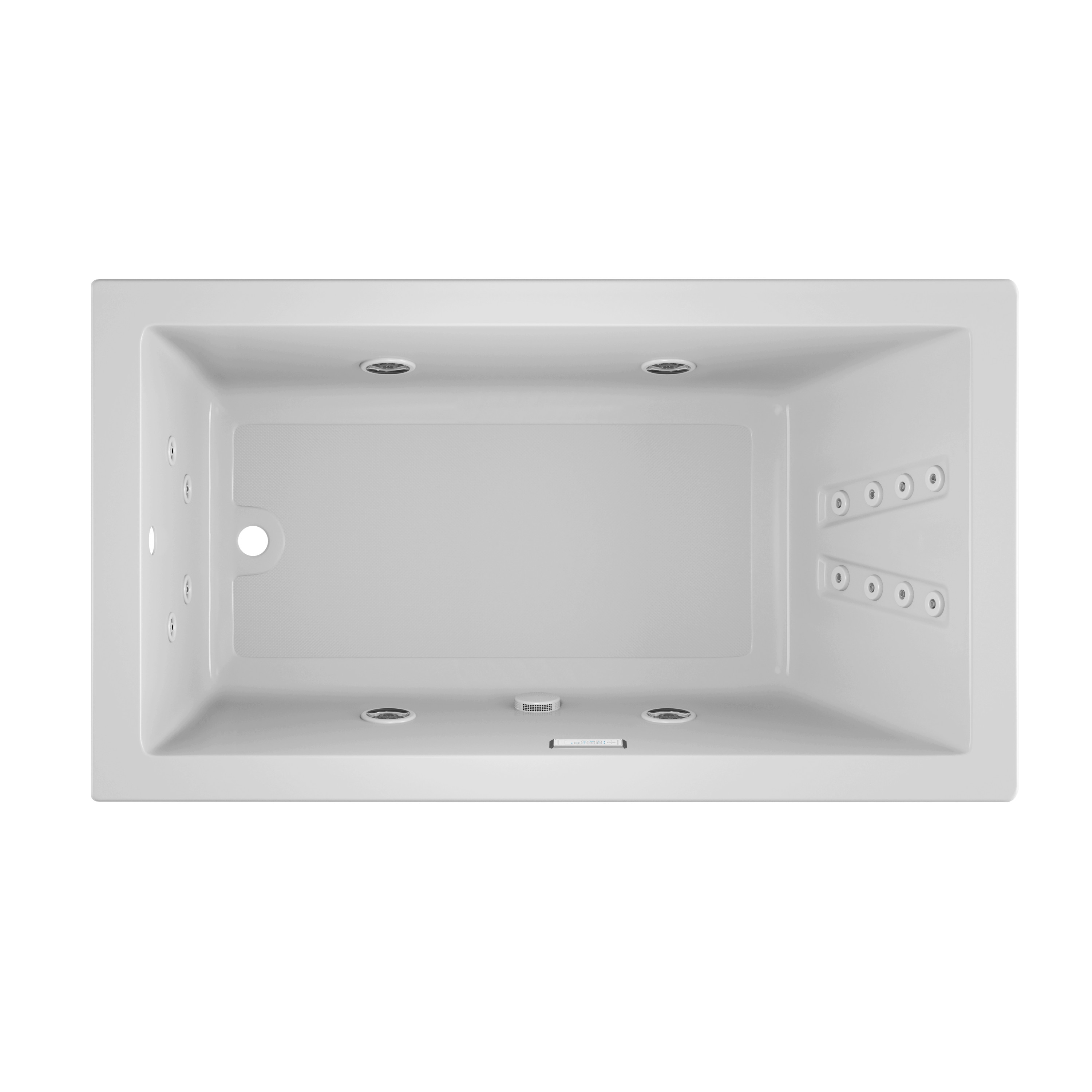 Jacuzzi MT34959 SOLNA 36-Inches x 66-Inches White Acrylic Rectangular Drop-in and undermount Whirlpool tub ( Left Drain )