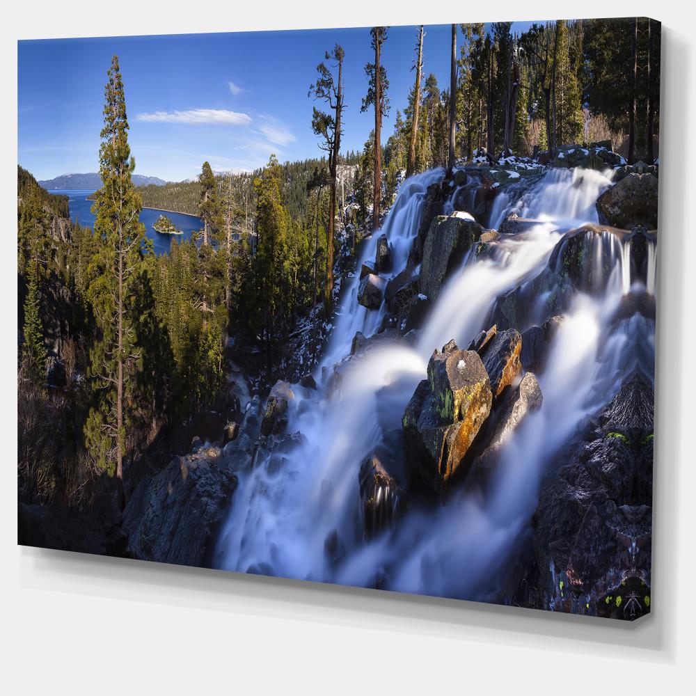 Designart 60-in H x 40-in W Landscape Print on Canvas in the Wall Art ...