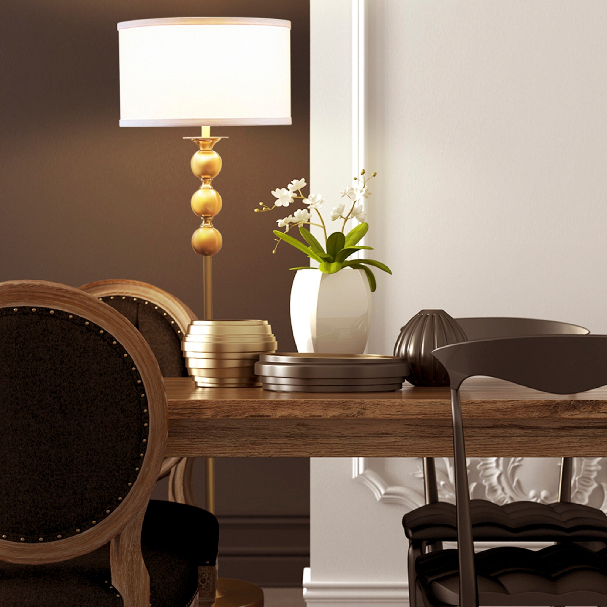 White Adjustable LED Floor Lamp for Kids with Touch Control