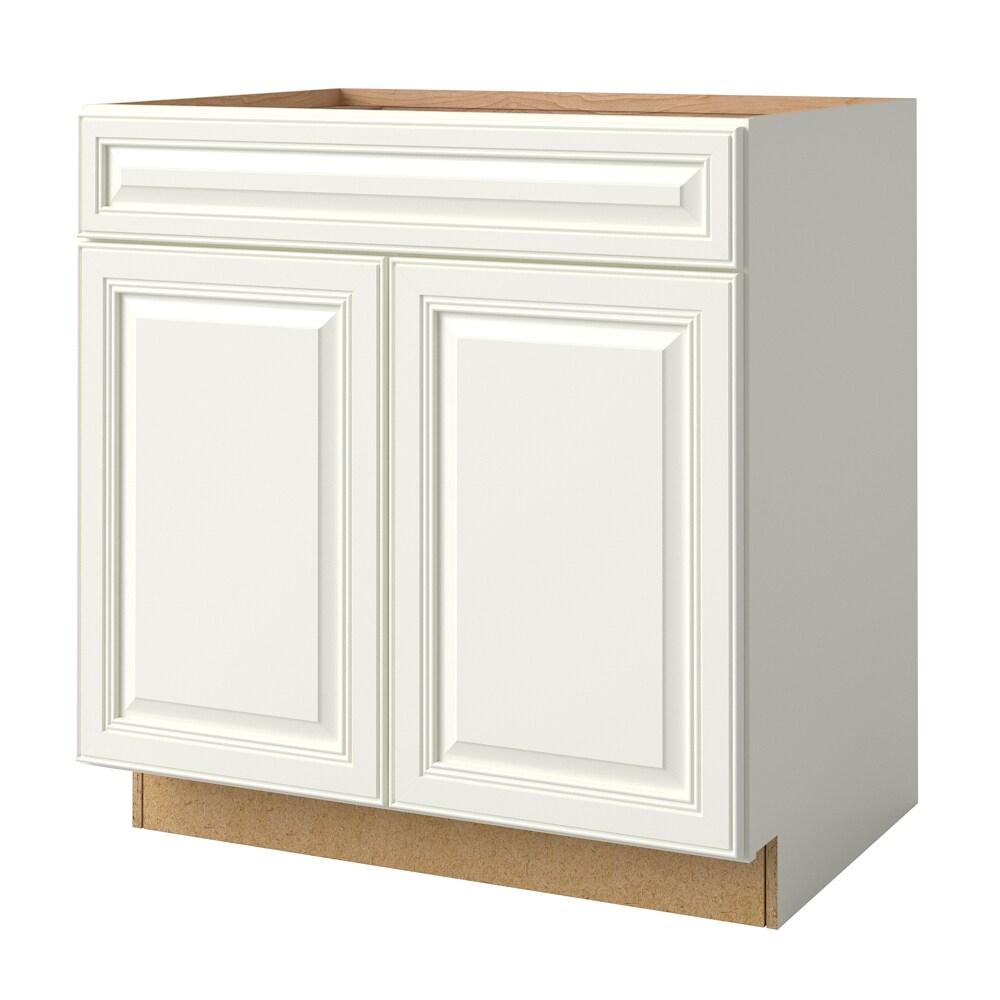 allen + roth 407DW Dawley 33-in W x 34.5-in H x 24-in D Linen Door and Drawer Base Fully Assembled Cabinet (Raised Panel Square Door Style)