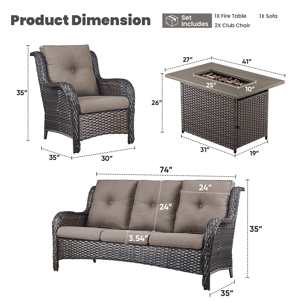 Rilyson FS144013006-3 Patio-Conversation-Sets - View #4