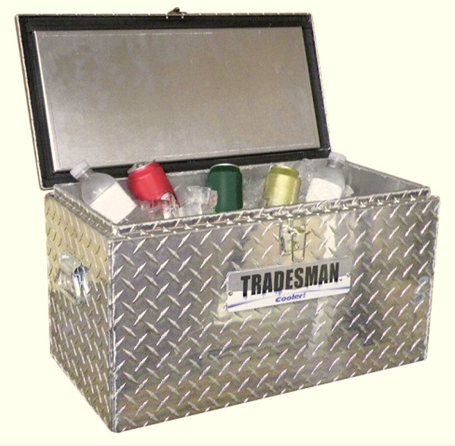 Tradesman TALCOOLER 25.5-in x 13.75-in x 13.25-in Aluminum Truck Tool Box