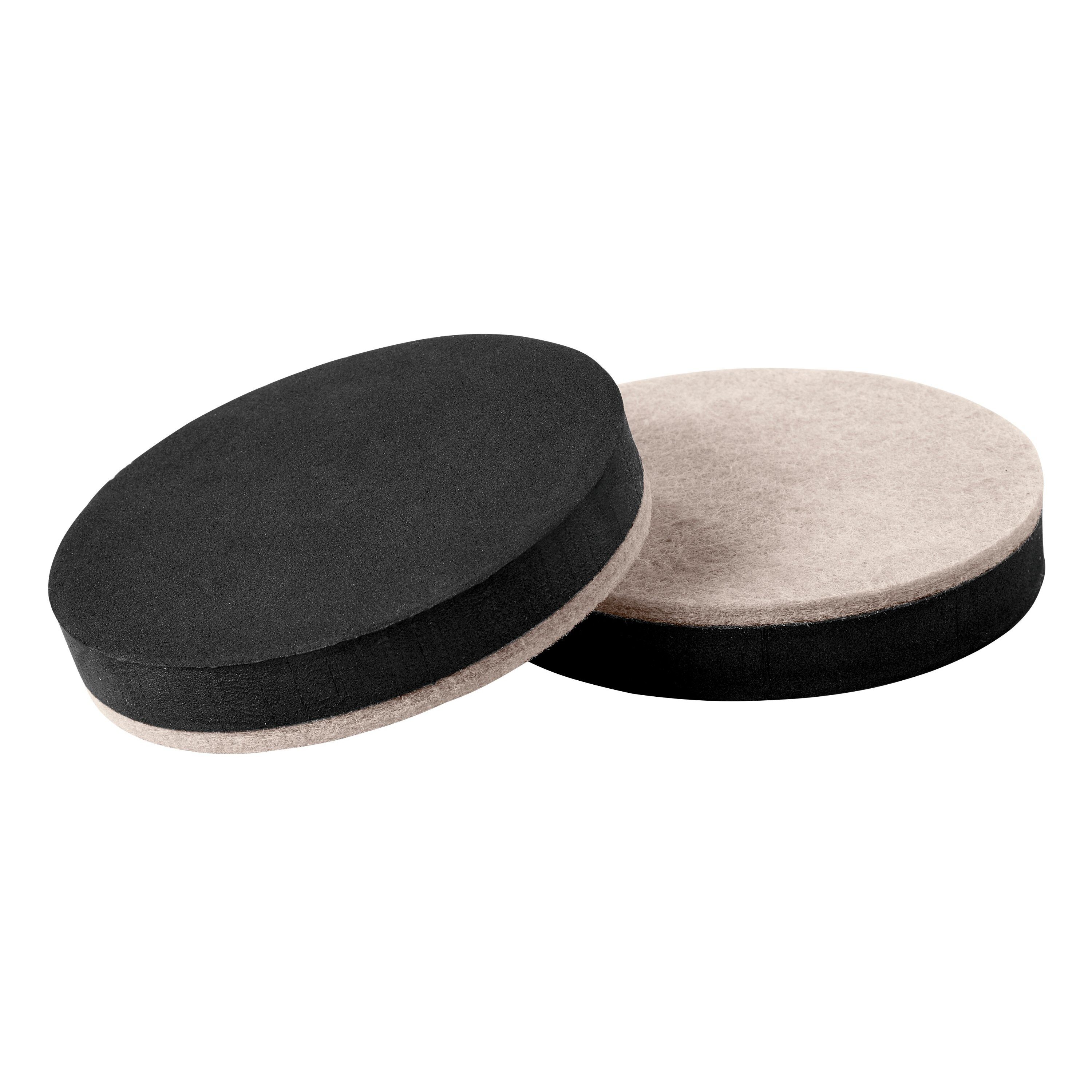 2-1/2 (64MM) Heavy Duty Felt Sliders - Adhesive Back - Pack of 16pcs -  LINCO CASTERS & INDUSTRIAL SUPPLY