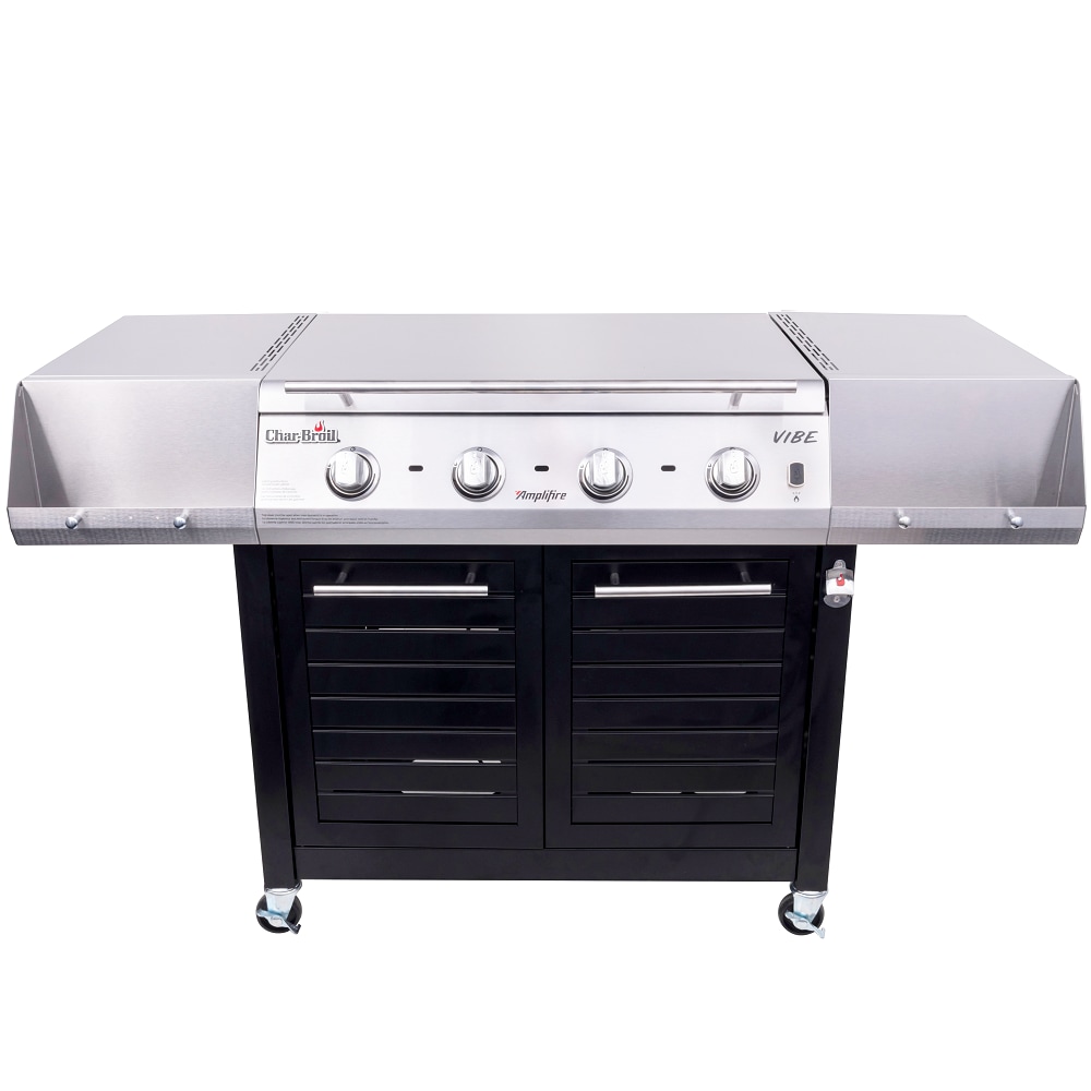 Char-Broil Amplifire Vibe and Griddle Combo Gray Propane Gas Grill in Gas Grills department at Lowes.com