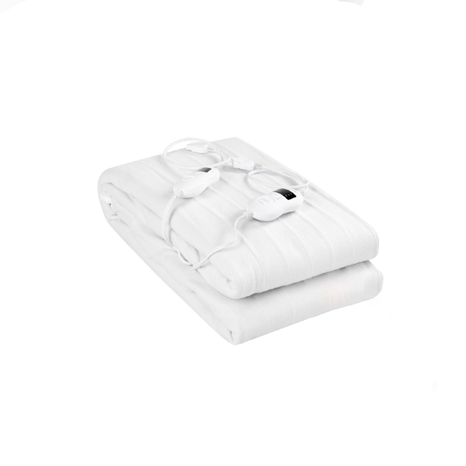 Slickblue White King Sized Electric Heated Mattress Pad with 8 Temp Settings and 4 Timer Modes for Bedroom or Guest Room