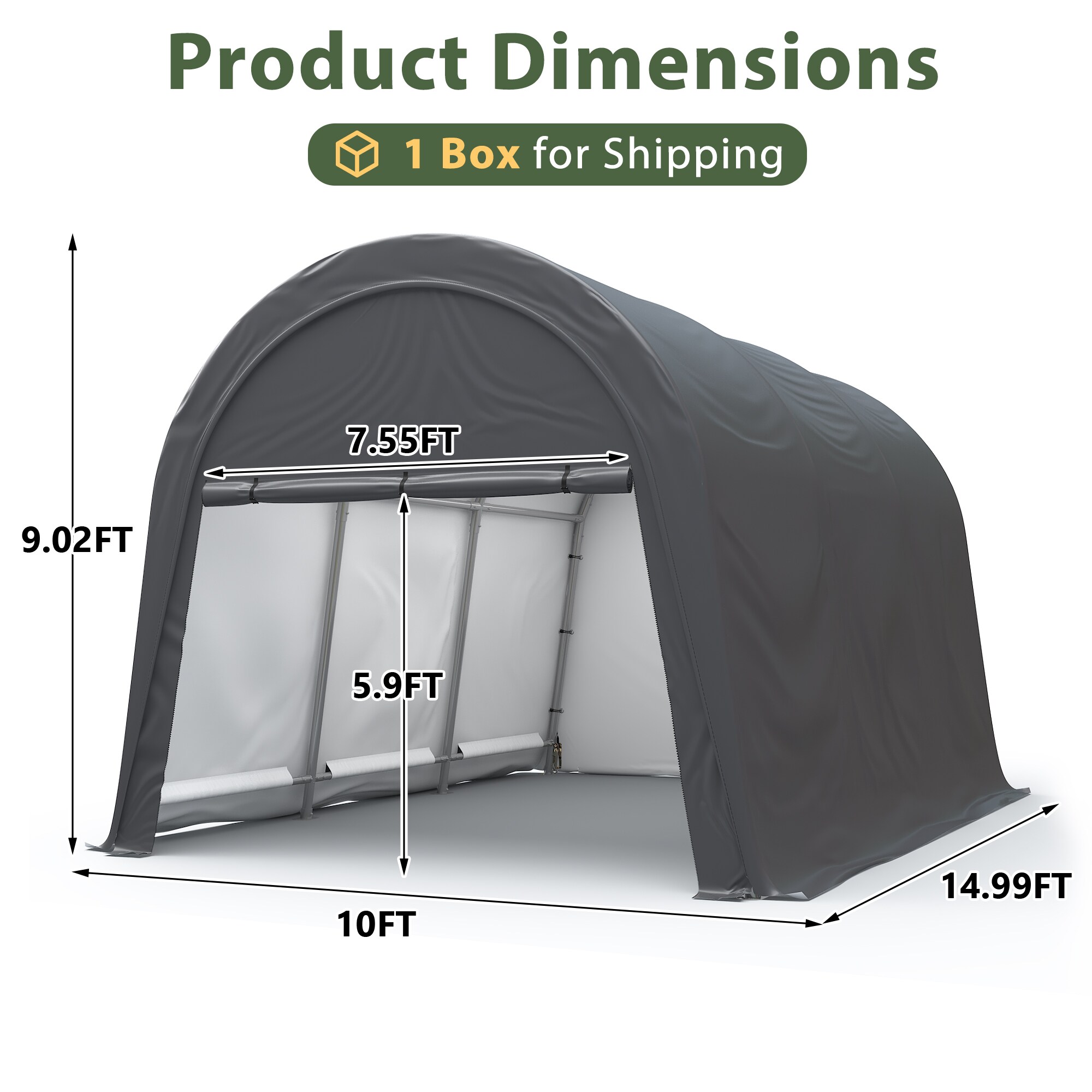 Coveronics LW-D002G070-1015 Carport-Covers - View #5