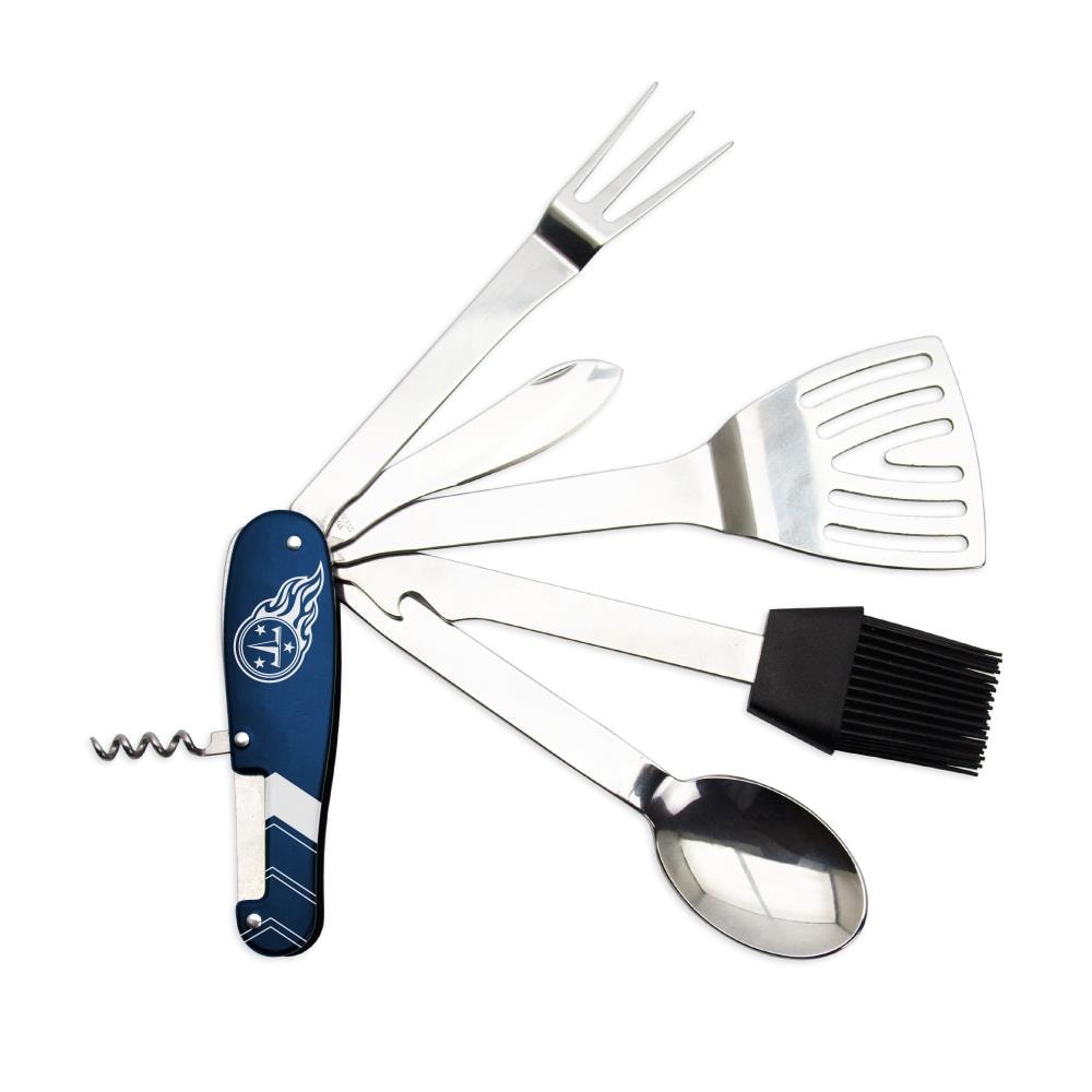 The Sports Vault BQNFL31 Tennessee Titans BBQ Multi-Tool Aluminum Tool set
