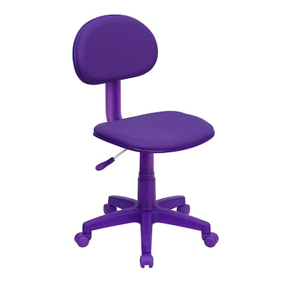 Flash Furniture Purple Contemporary Adjustable Height Swivel Upholstered Task Chair In The Office Chairs Department At Com Office Chairs Department At, Lilac Swivel Desk Chair