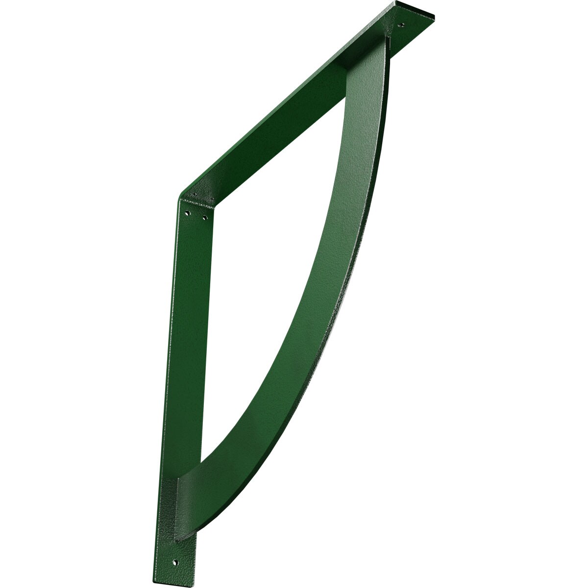 Ekena Millwork BKTM02X20X20BUHDG Bulwark 20-in x 2-in x 20-in Green Steel Countertop support bracket