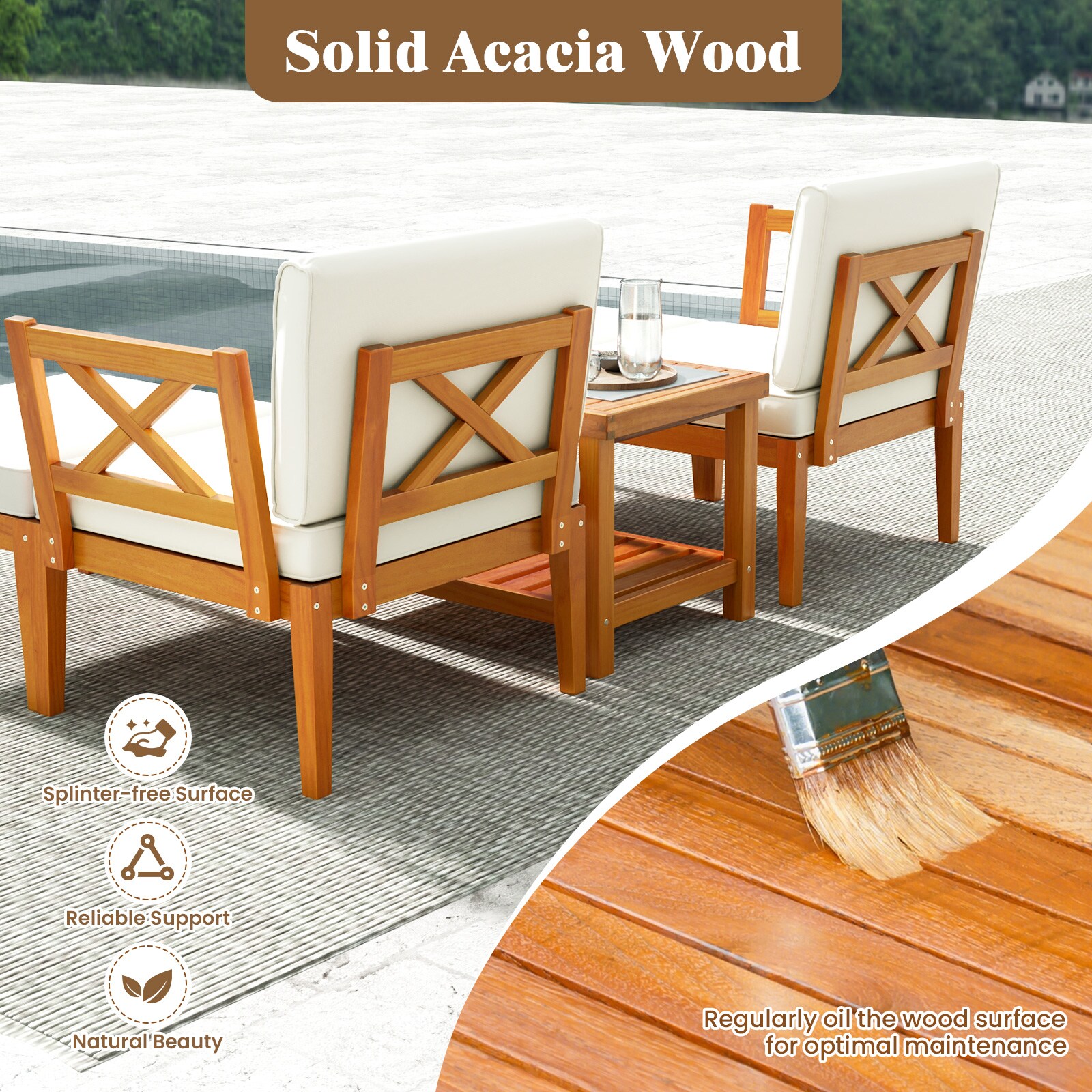 Ayelon 950WHLW4KHW72 Patio-Conversation-Sets - View #5