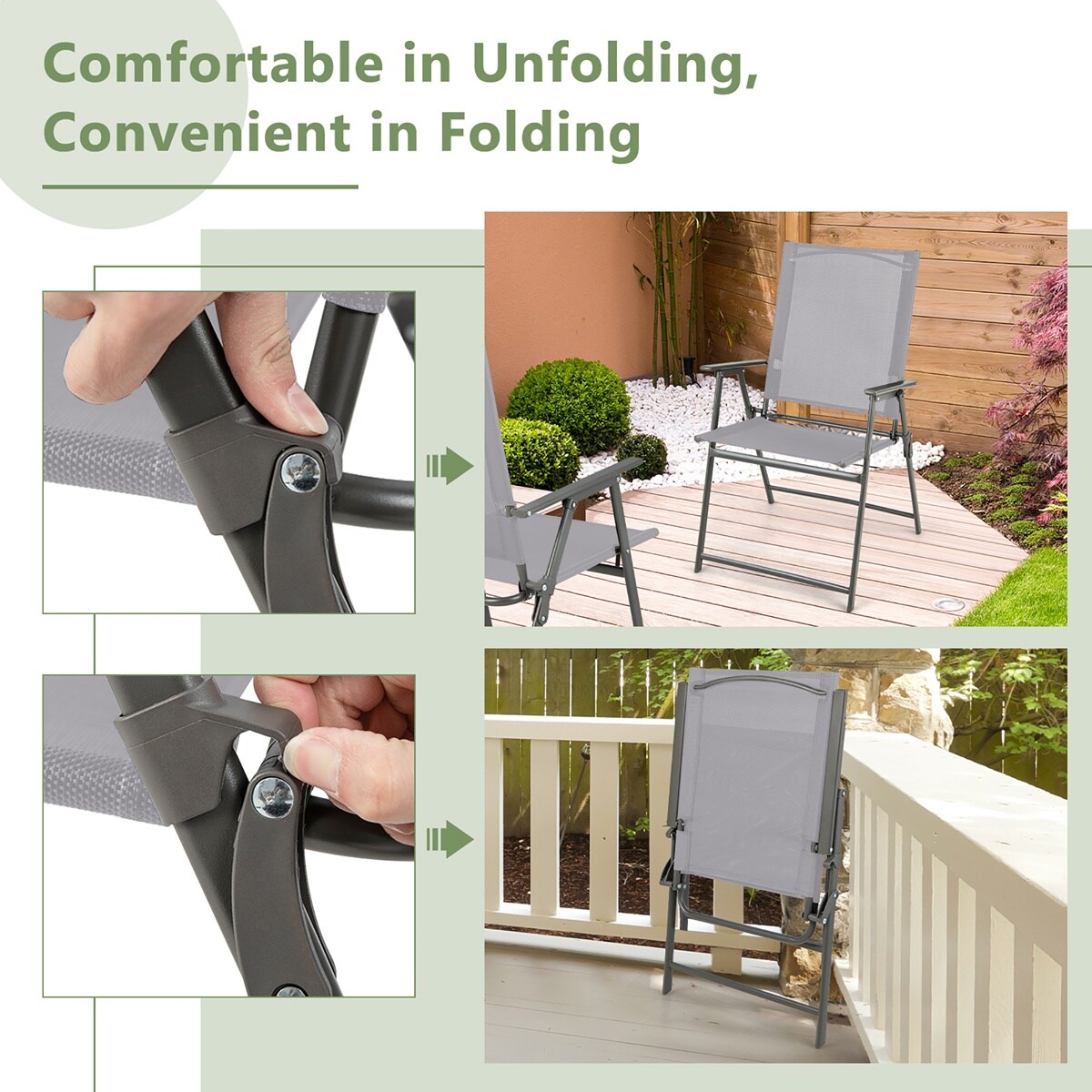 Costway NP11024GR-4 Patio-Chairs - View #8
