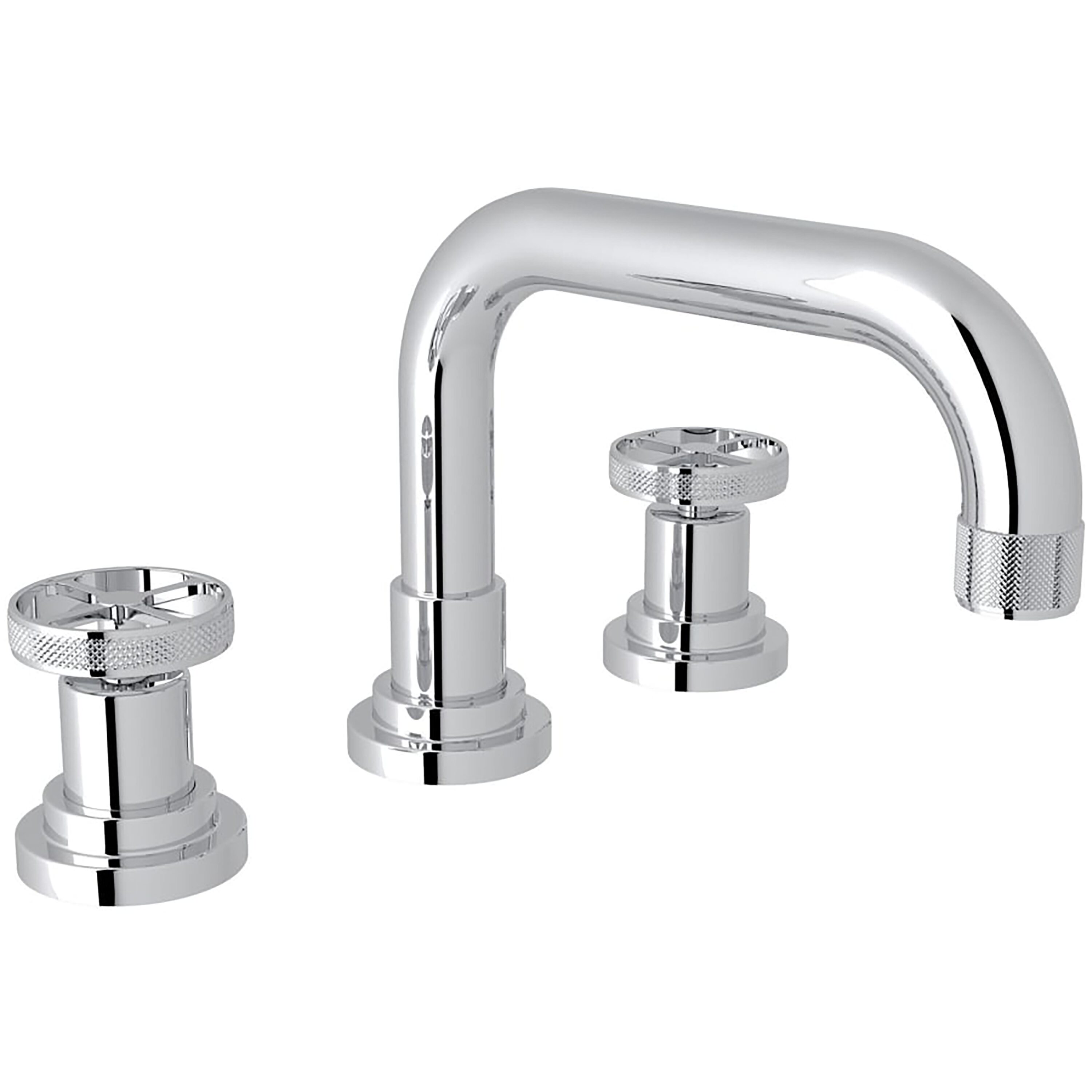 Modern Campo 8" Polished Nickel Widespread Bathroom Faucet