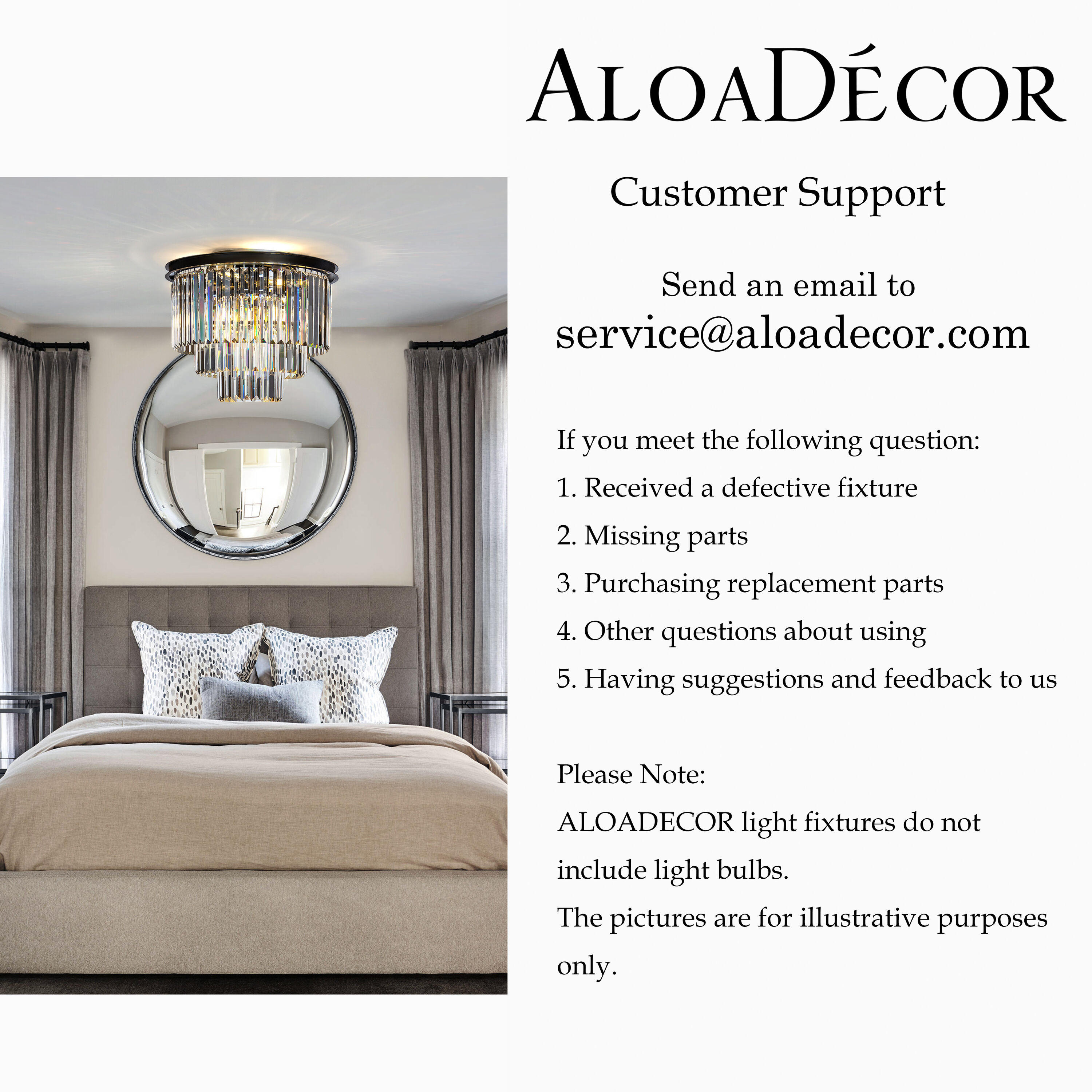 AloaDecor Lighting LC7042D50BK06A flushmounts - View #8