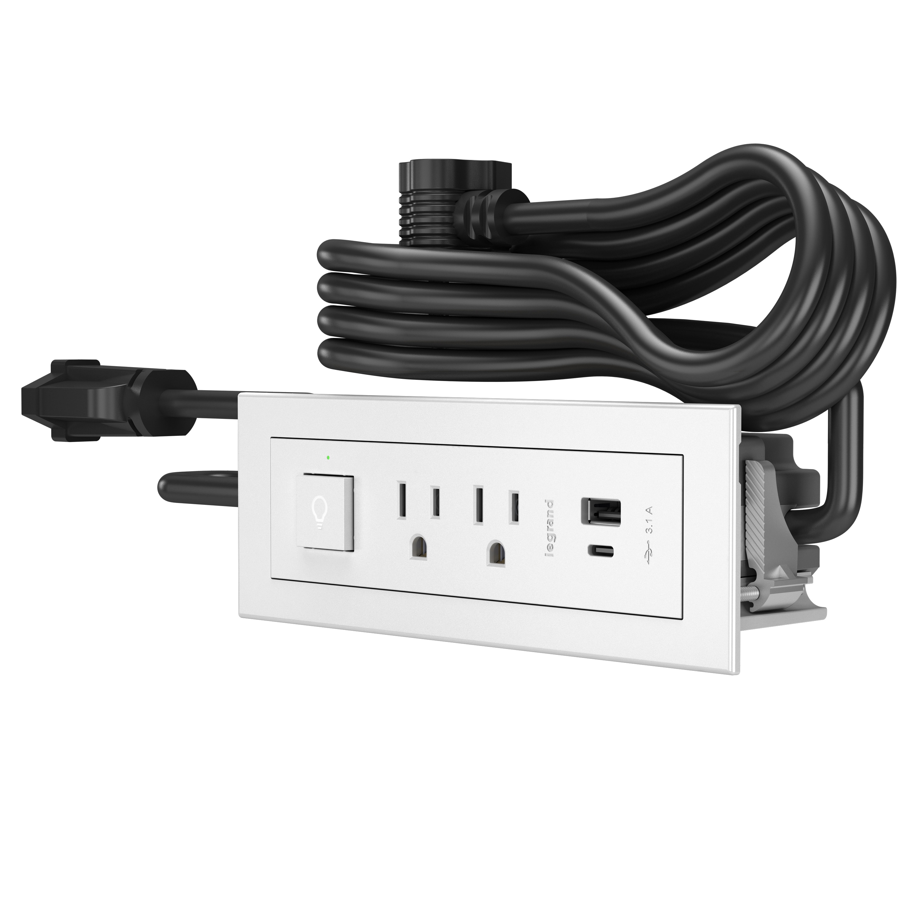 Link2Home 10 Amps Tamper Resistant Combination Outlet with USB
