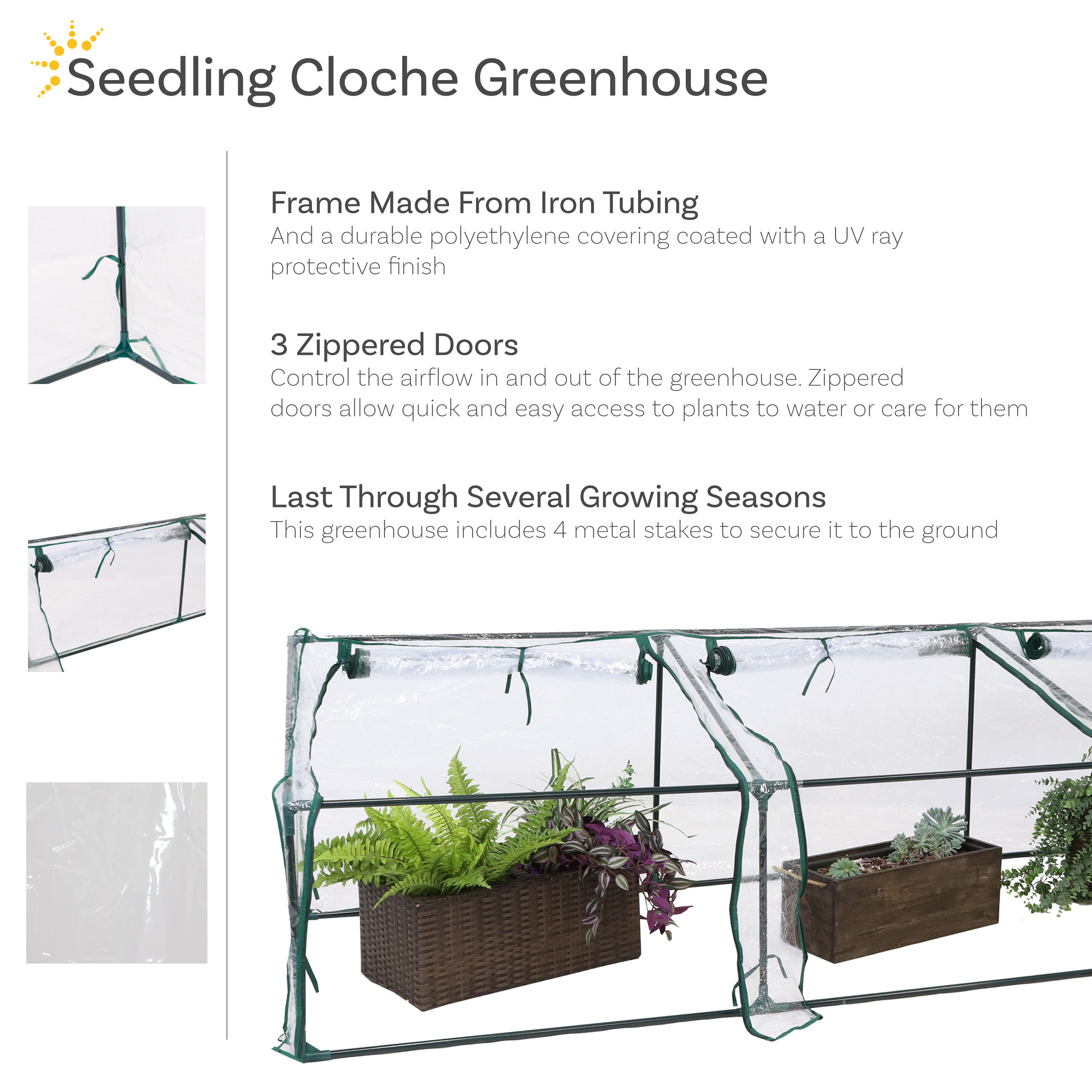 Sunnydaze Decor HGH-994 greenhouses - View #8