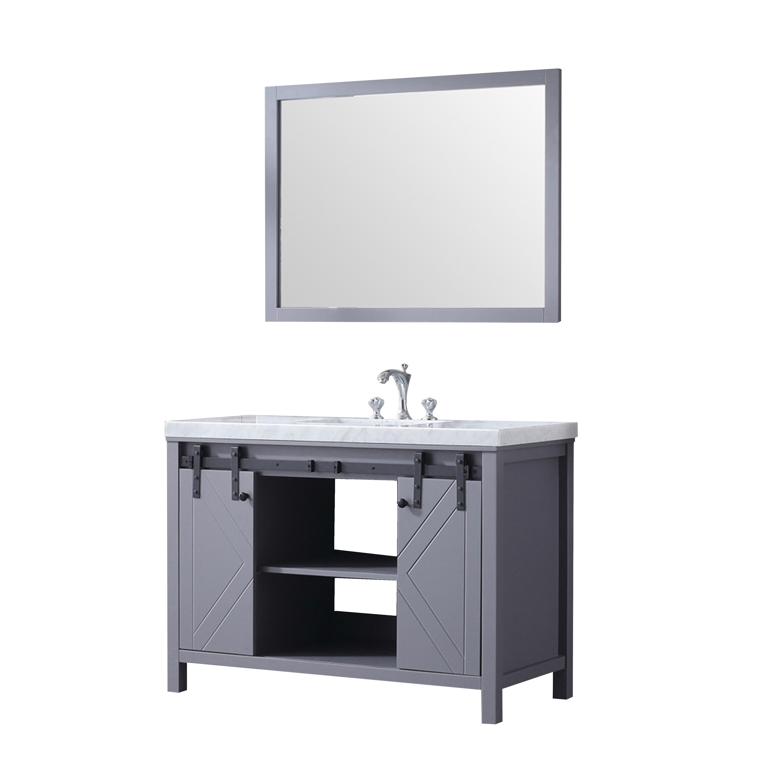 Lexora LM342248SBBSM44F Bath-Vanity-Combo - View #10