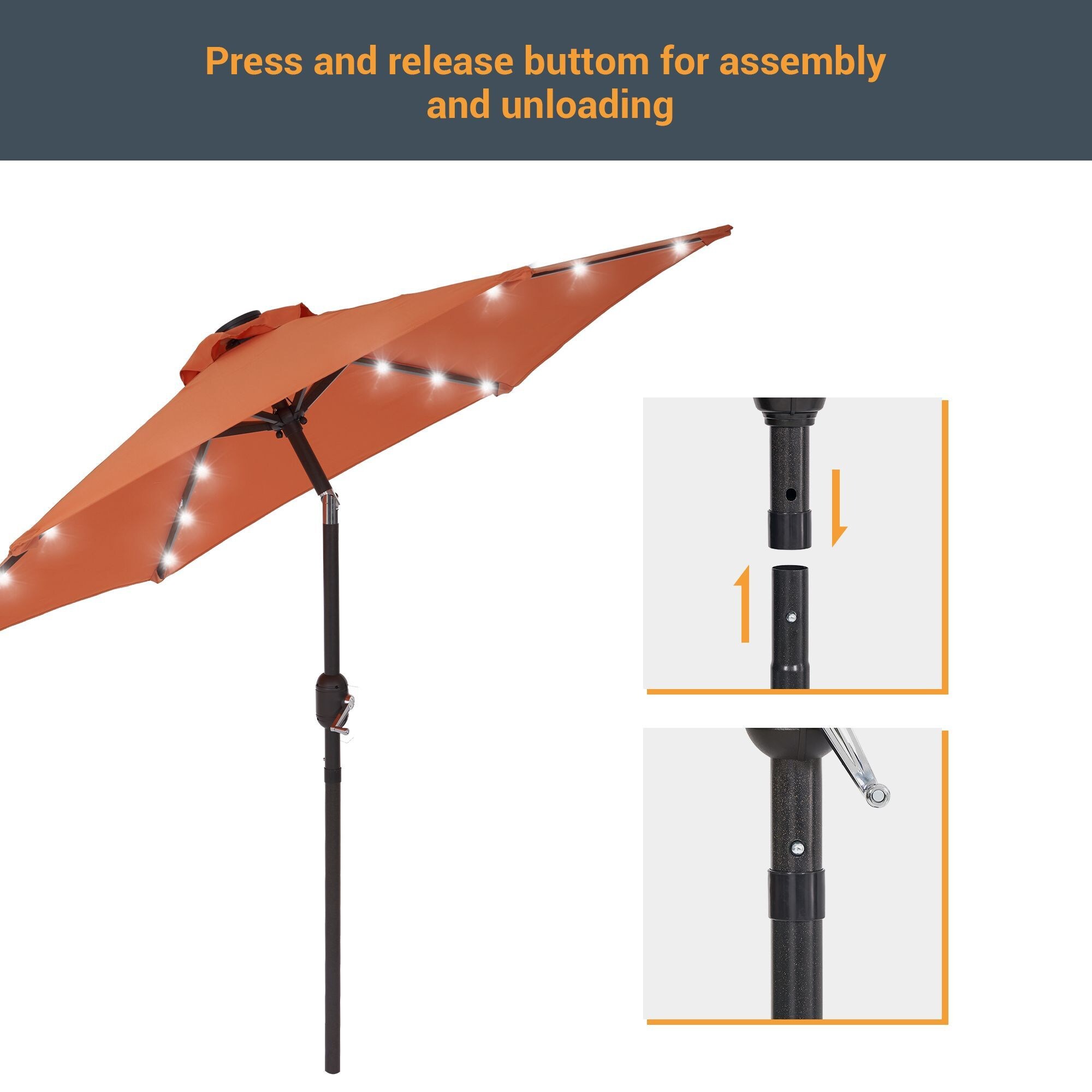 Sonkuki SD-LED90OY Umbrellas-2 - View #7
