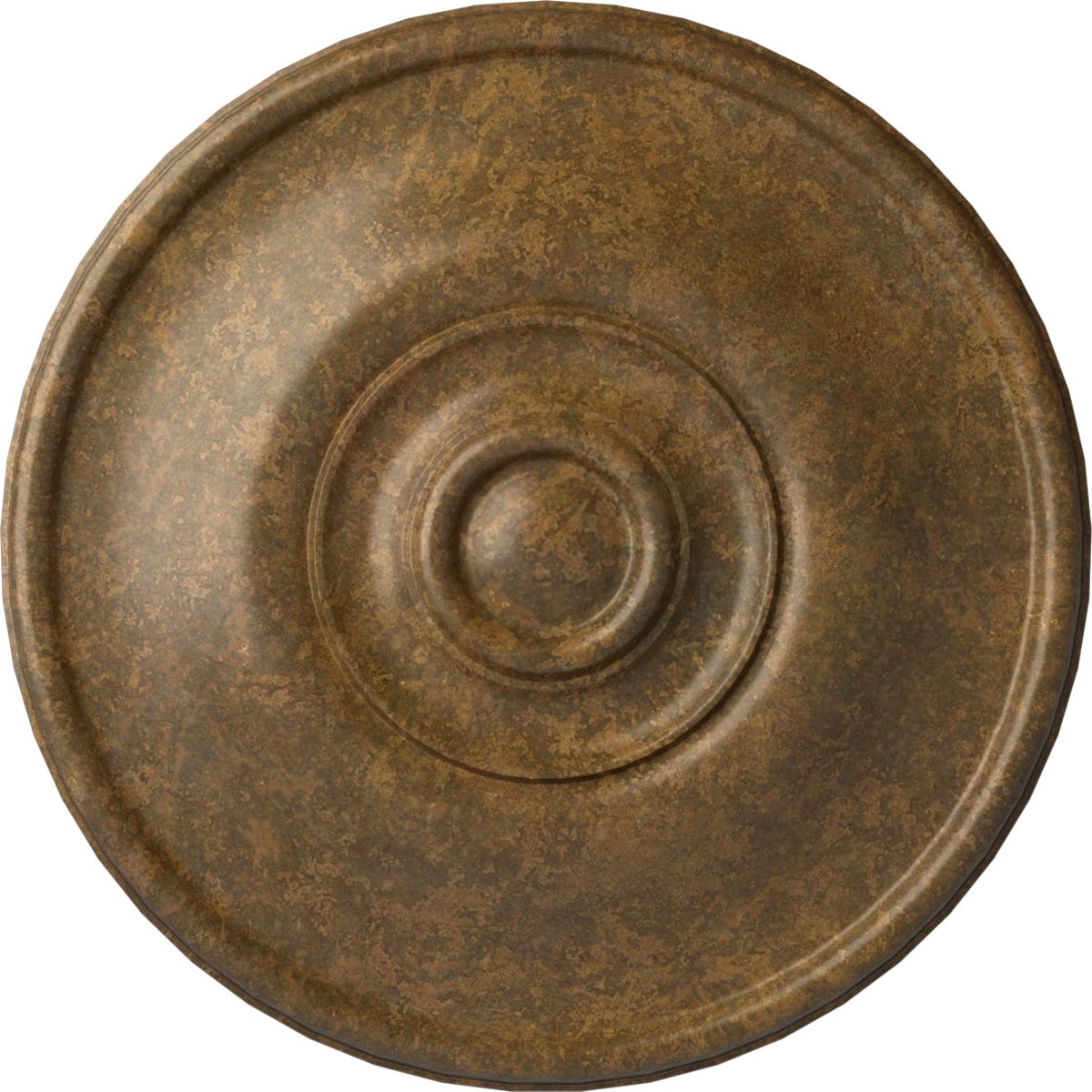 Ekena Millwork CM12JERZS Jefferson 11.75-in W x 11.75-in L Painted Rubbed Bronze Polyurethane Whole Ceiling Medallion