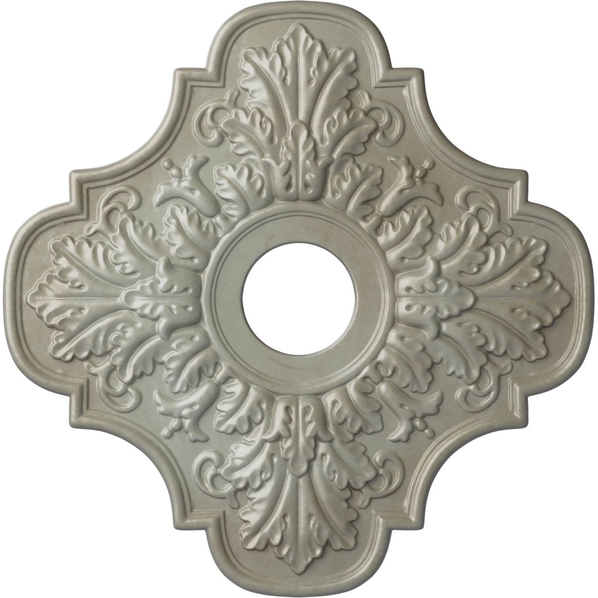 Ekena Millwork CM17PEFLS Peralta 17.75-in W x 17.75-in L Painted Flash Gold Polyurethane Whole Ceiling Medallion