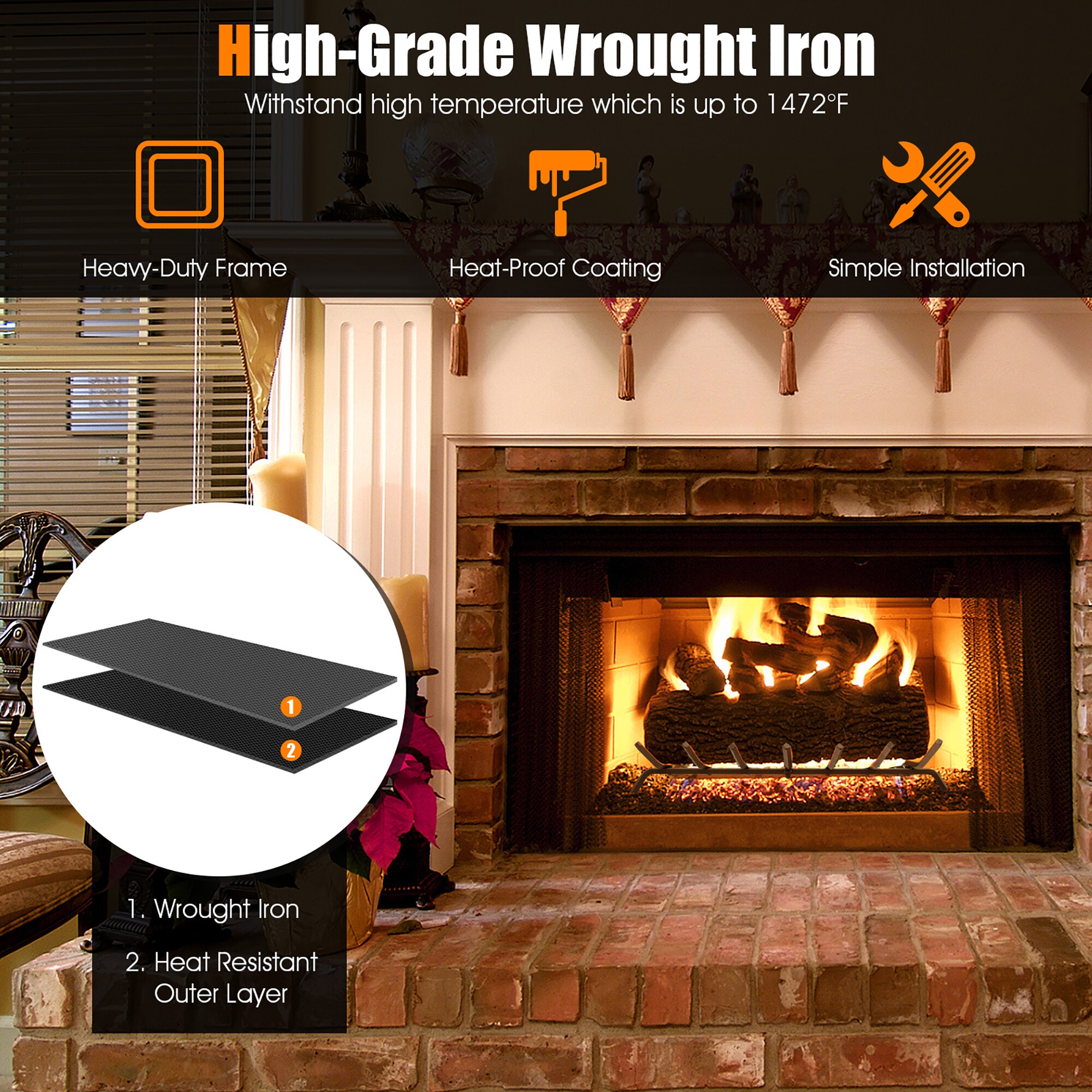 Goplus HV10282-L Firewood-Storage - View #3