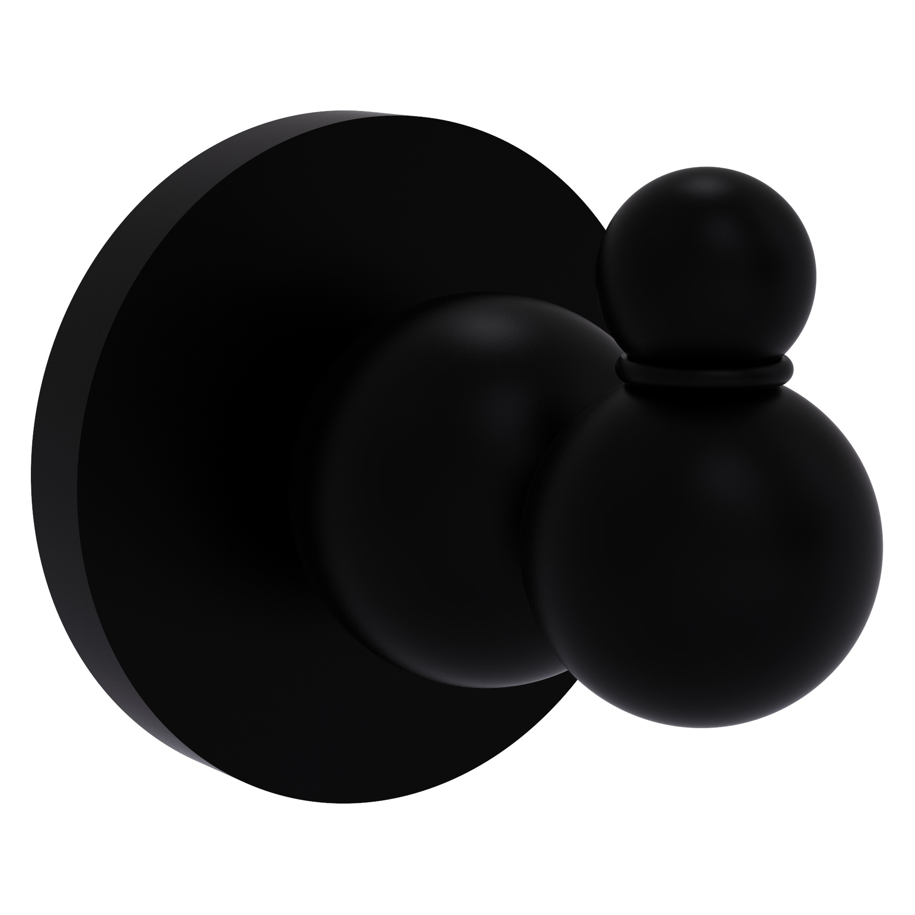 Allied Brass BL-H1-BKM Bolero Matte Black Single -Hook Wall mount Towel Hook