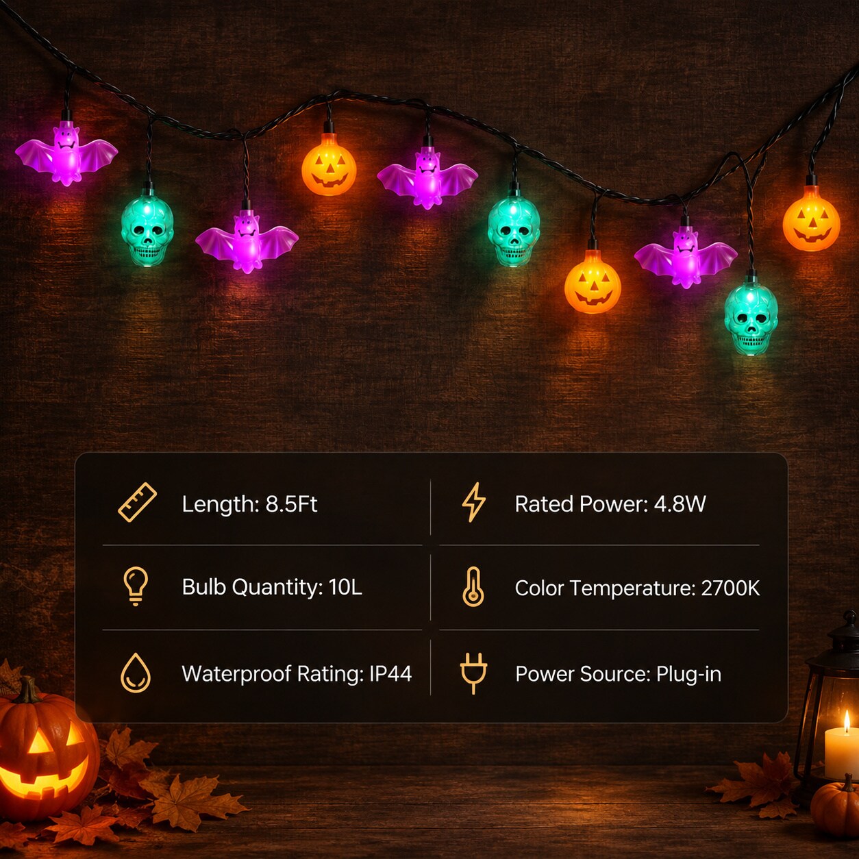 WZK 253111045860 Halloween-String-Lights - View #5