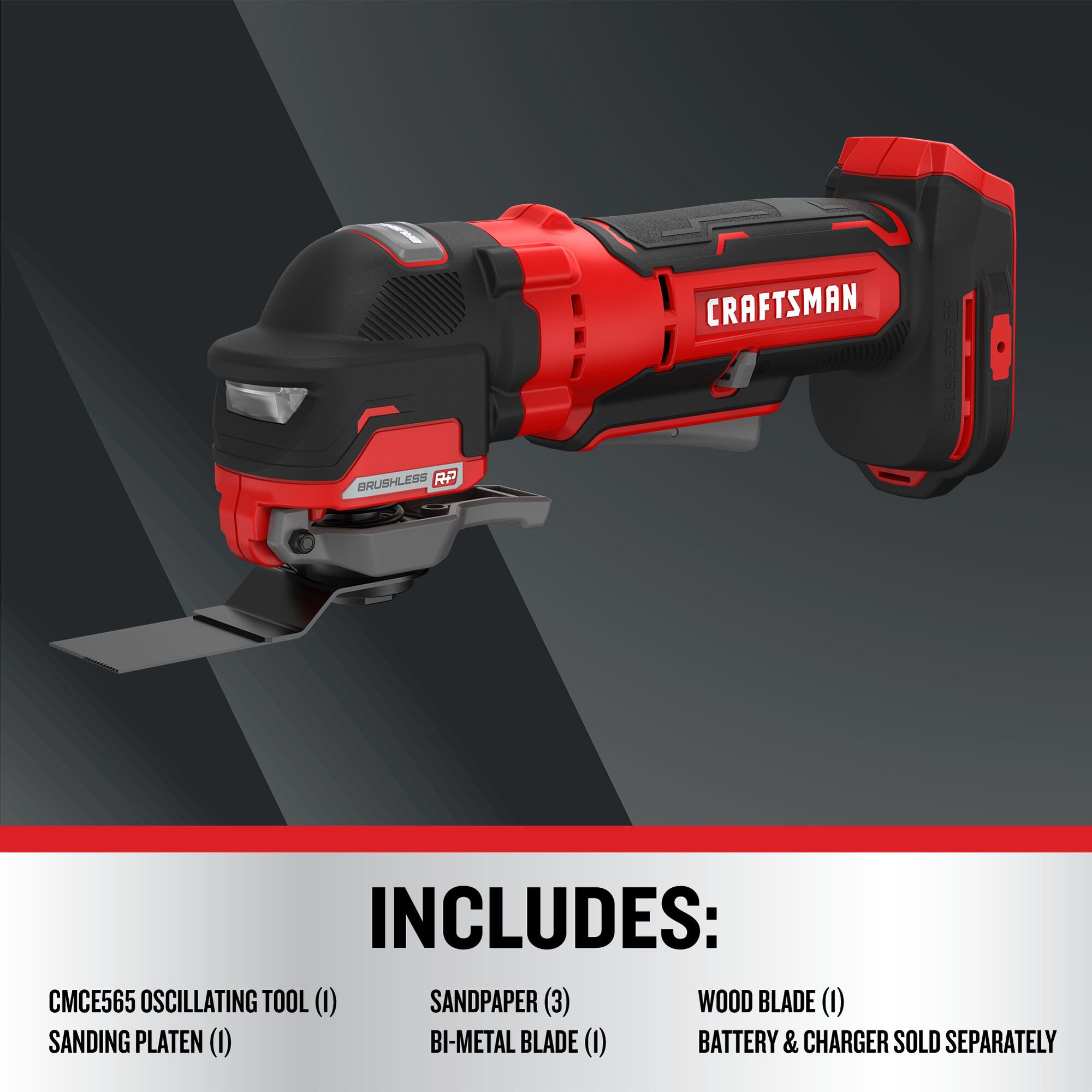 CRAFTSMAN Cordless Brushless 20-volt Max Variable Speed Oscillating Tool in  the Oscillating Tool Kits department at