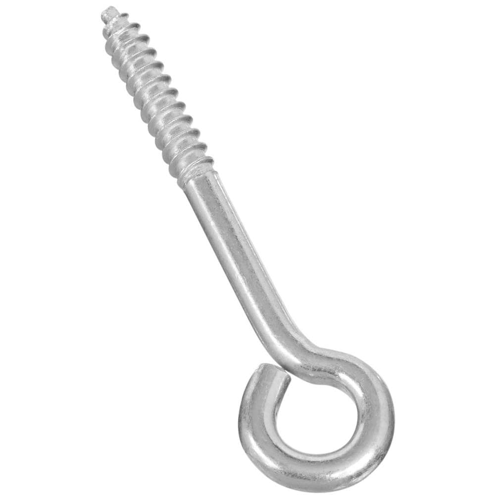 National Hardware 1/4-in 1-1/2-in Zinc-plated Interior/Exterior Coarse Thread  Eye Bolt in the Specialty Bolts department at