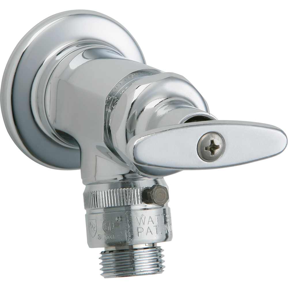 Chicago Faucets  293E27 Wall Mounted Hose Faucet with 34 Inch Treaded Male Outlet and Cross Handle  Commercial Grade