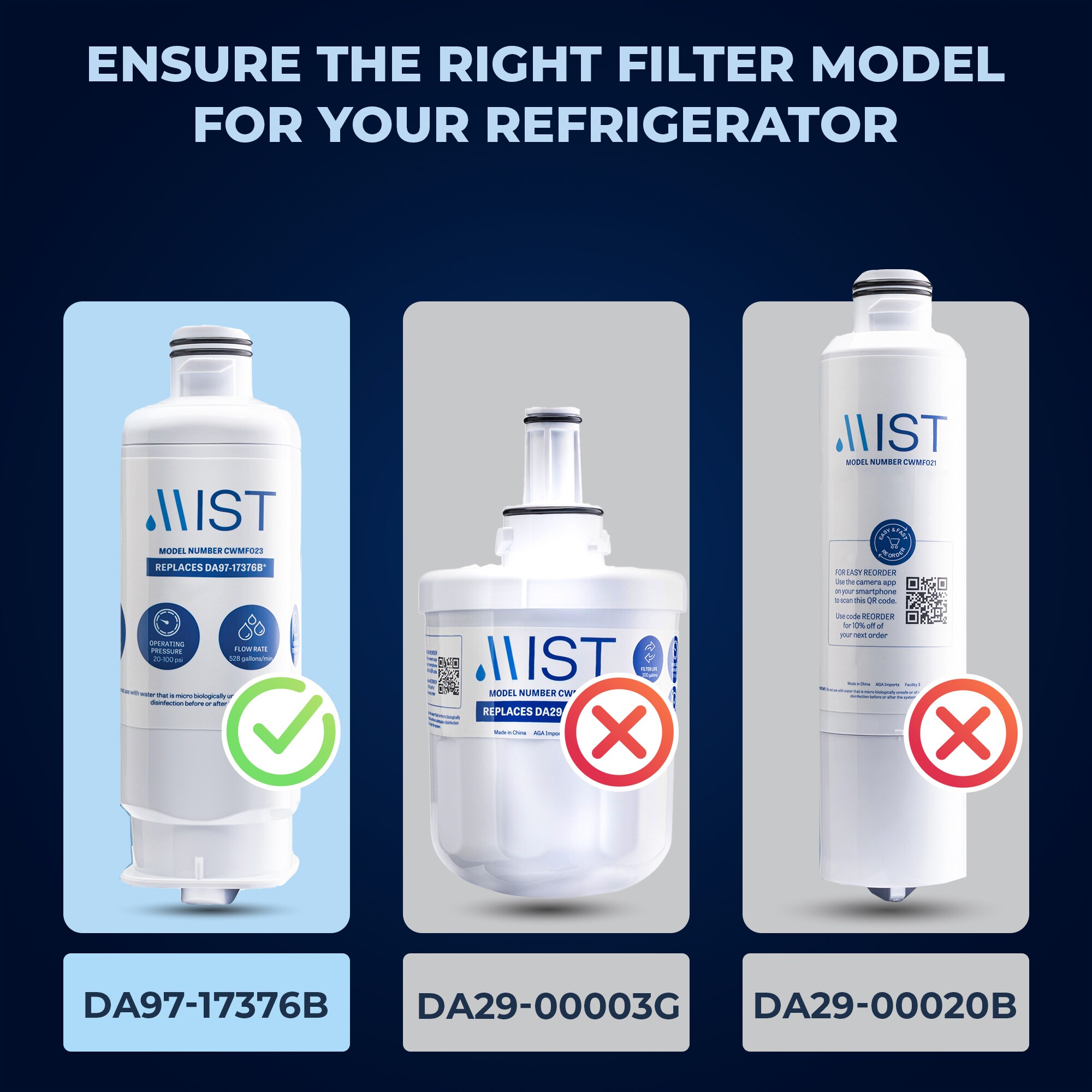 Mist CWMF223 Refrigerator-Water-Filters - View #2