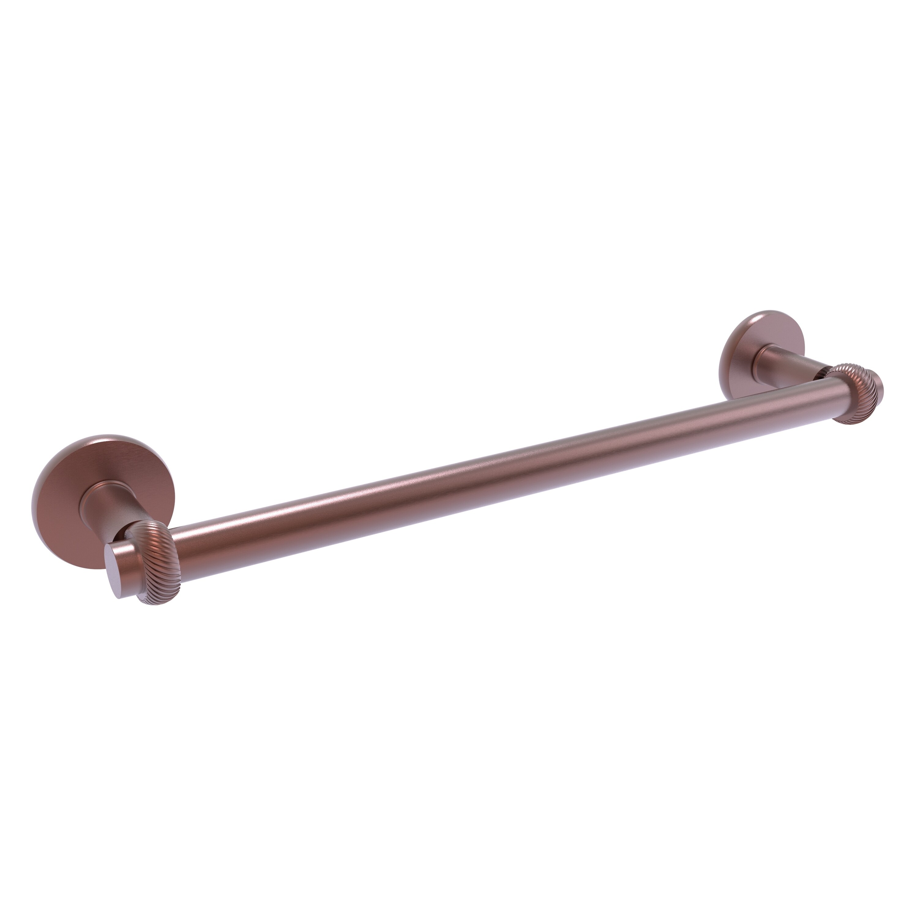 Allied Brass 2051T/24-CA Continental 24-in Antique Copper Wall mount Single Towel Bar