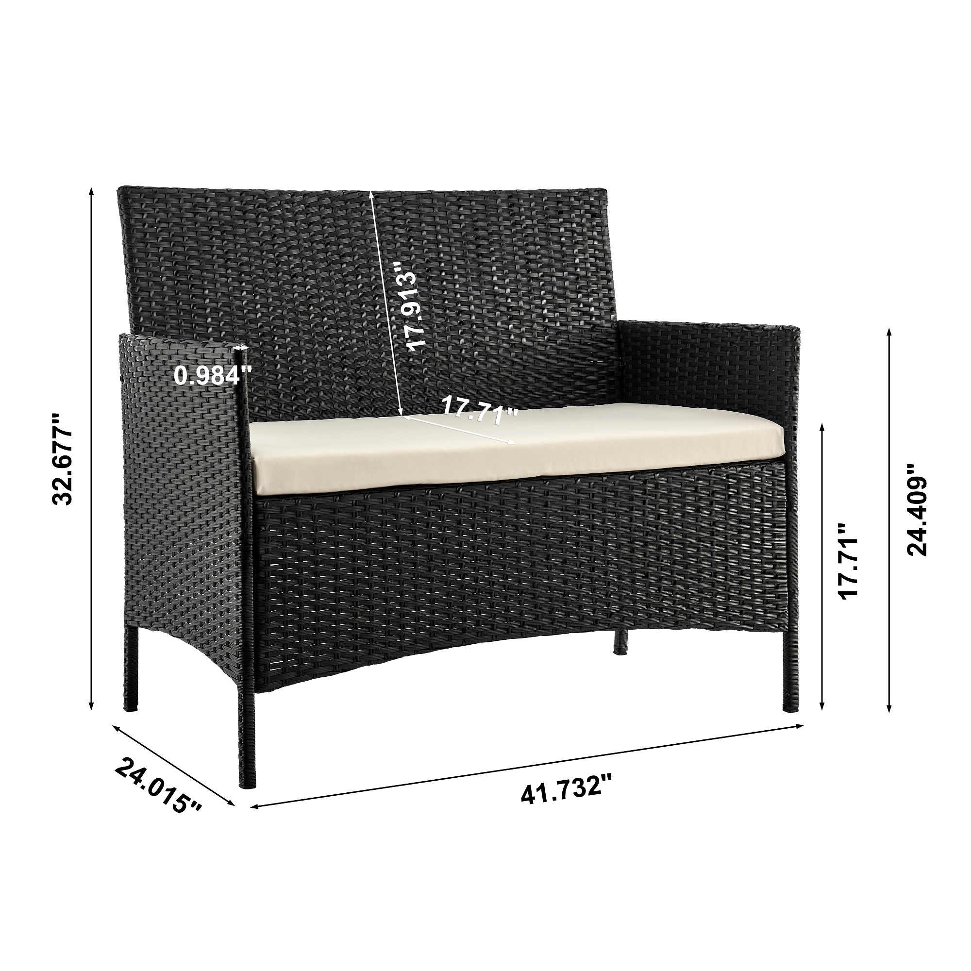 Manhattan Comfort OD-CV008-CR Patio-Conversation-Sets - View #3
