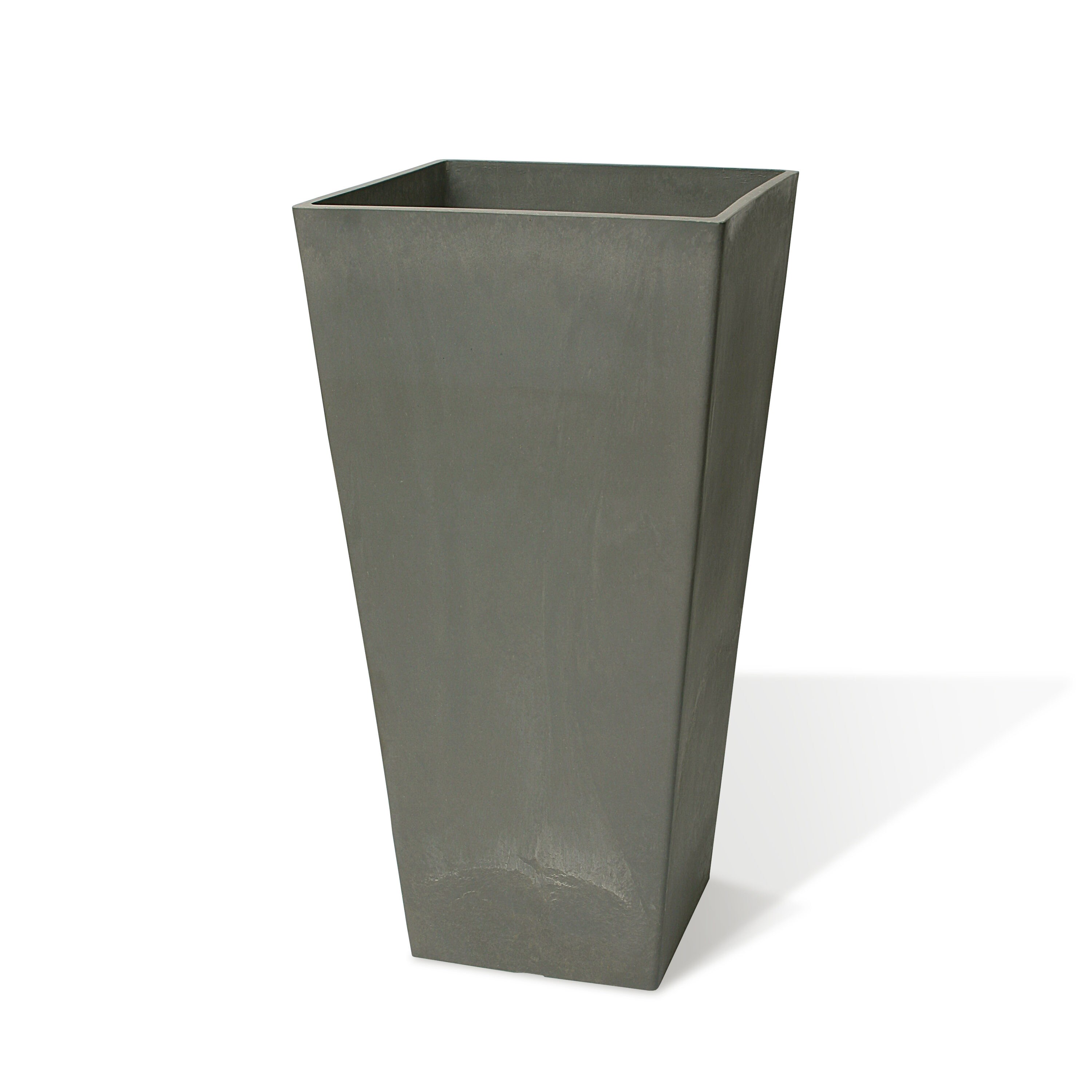 Algreen Products 17635 Square 24.0-in W x 24-in H x 24-in D Gray Mixed/Composite Indoor/Outdoor with Self Watering Planter