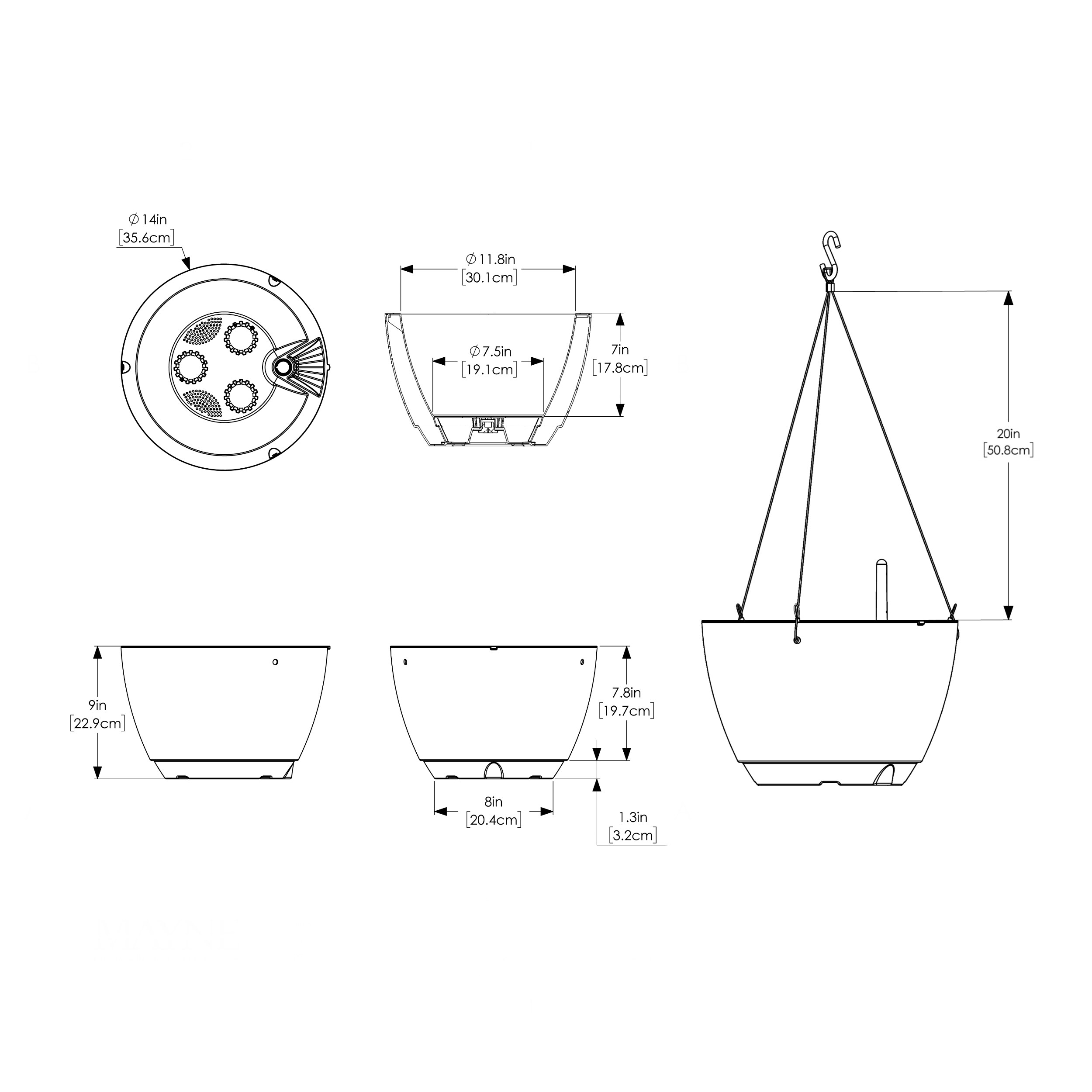 Mayne 3885-B Planter-Window-Box - View #10