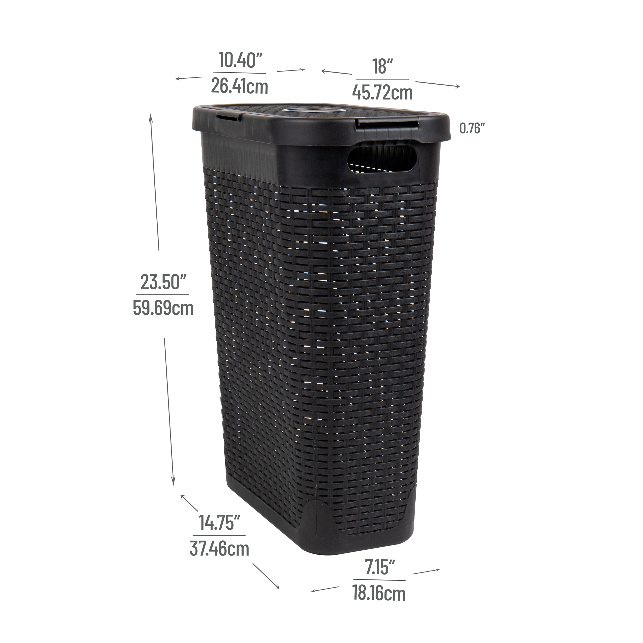 Mind Reader 40HAMP-BLK Hamper-Baskets - View #3