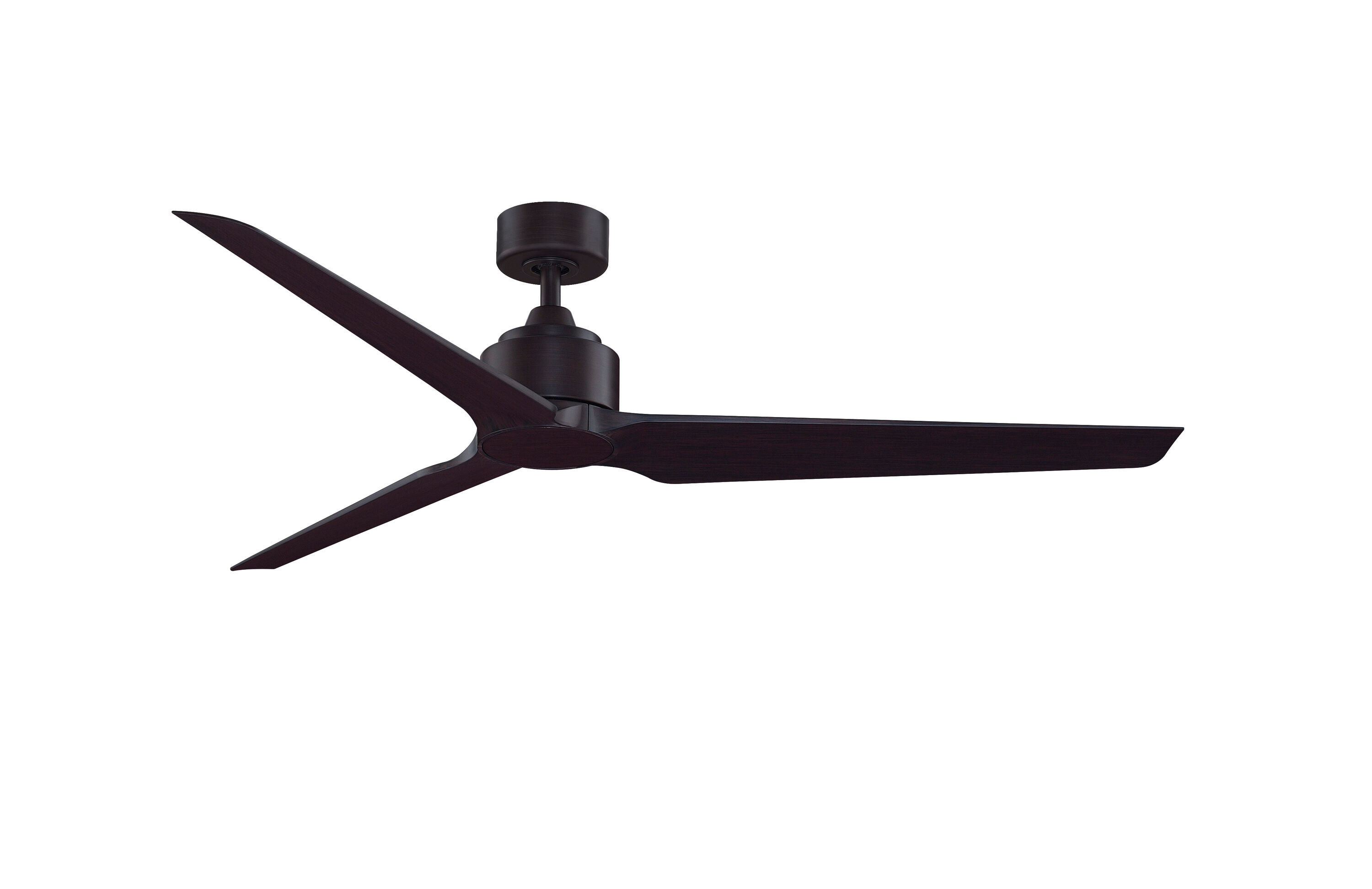 Fanimation Wrap Custom 52-in Brushed Nickel with Dark Walnut Blades Color-changing Integrated LED Indoor/Outdoor Smart Ceiling Fan with Light and Remote (3-Blade) FPD8530BN-52DWA-LK Sansujyuku sansujyuku.com