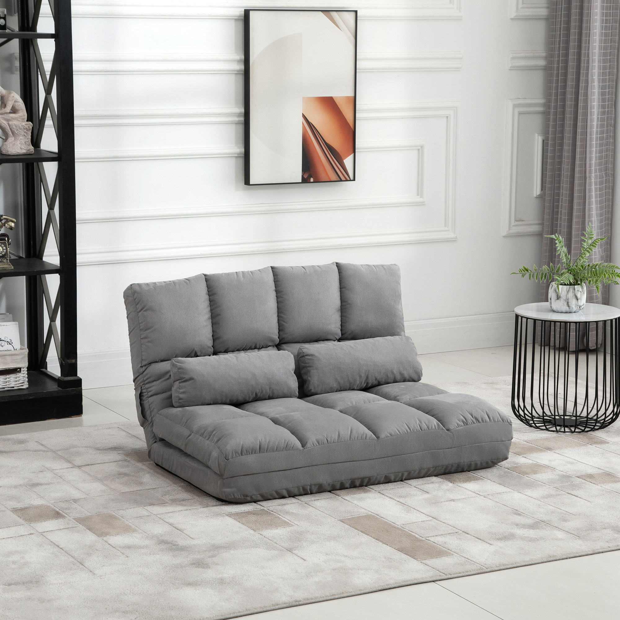 HomCom 833-933V80GY Sofas-Loveseats - View #2