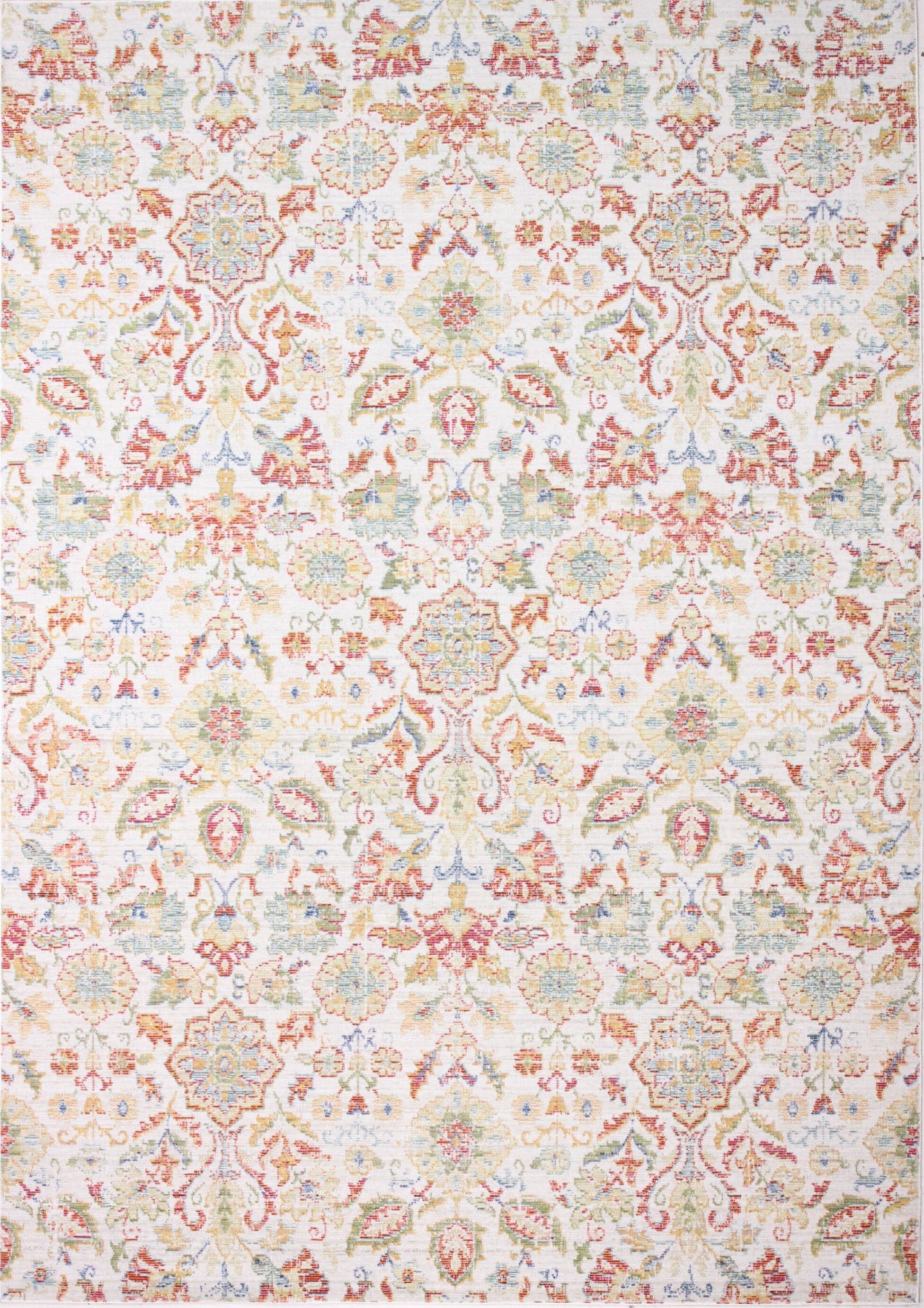 Bashian 649652291260 5 X 8 (ft) Ivory Indoor Floral/Botanical Bohemian/Eclectic Area Rug