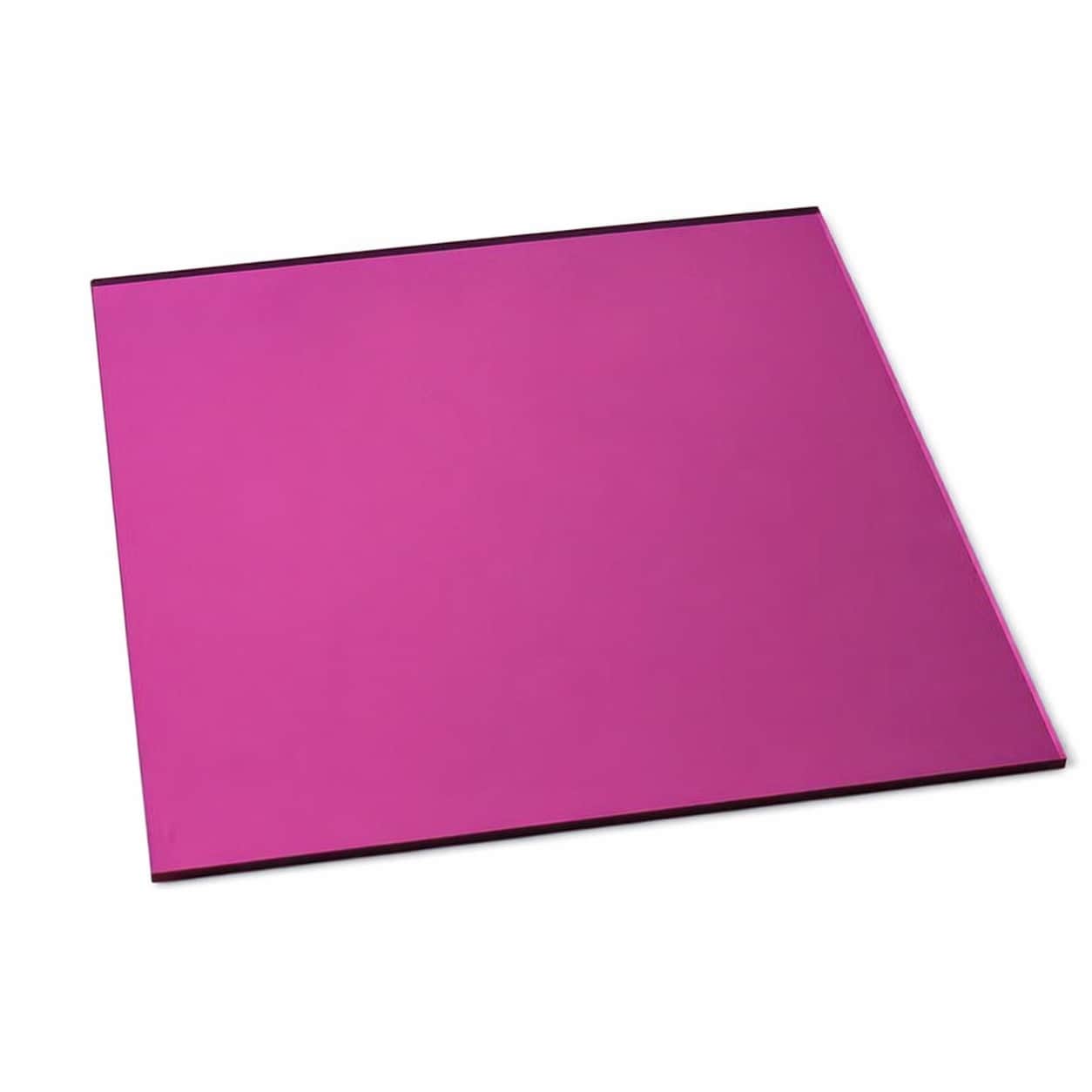 Aoibox  2 Pack Rose Red Double Sided Mirror Acrylic Sheets 1 16 in Thick 11 875 x 11 875 in PMMA Plexiglass
