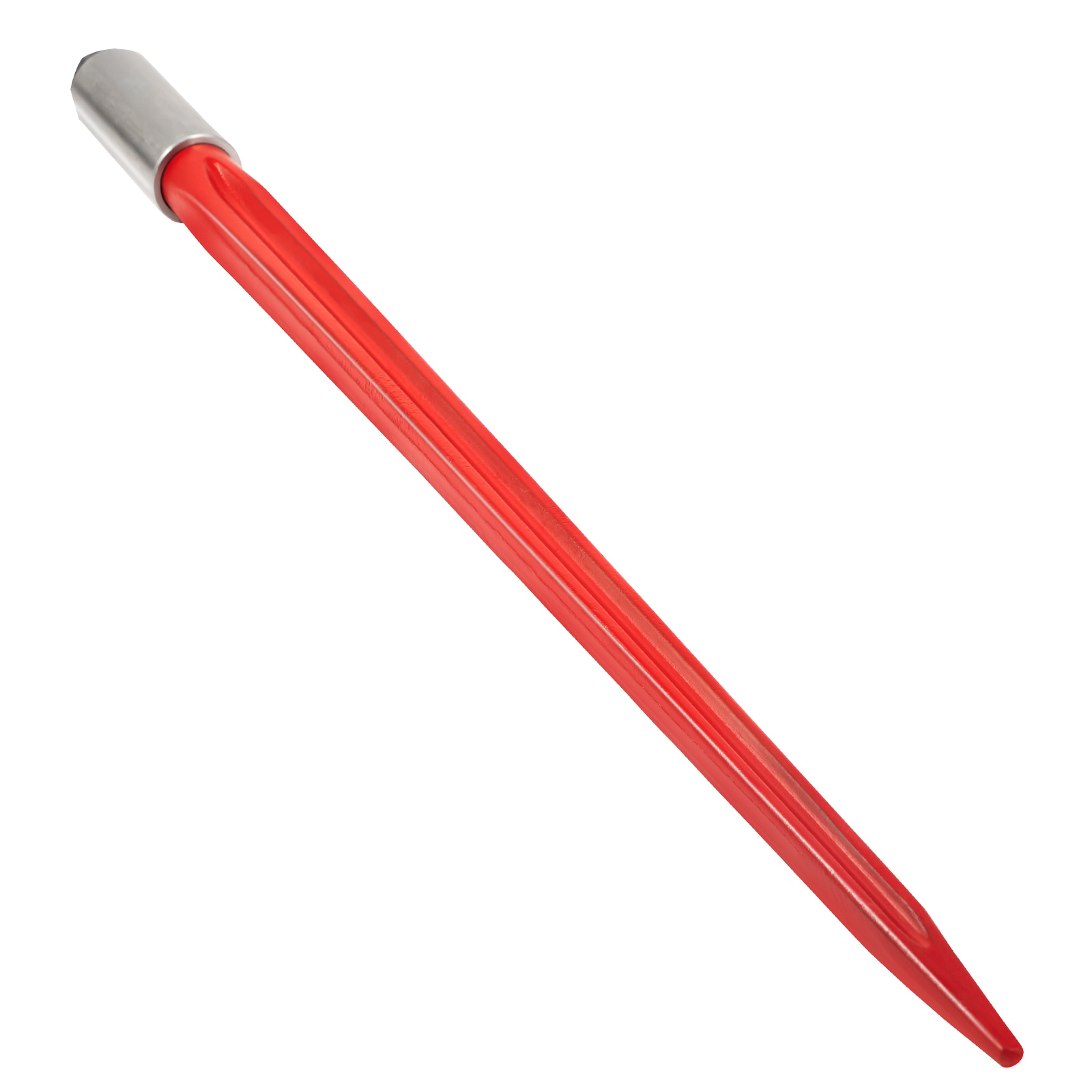 GIVIMO - 32-in 1350-lb Square Hay Bale Spear with Hex Nut and Sleeve Red Powder-Coated Spring Steel