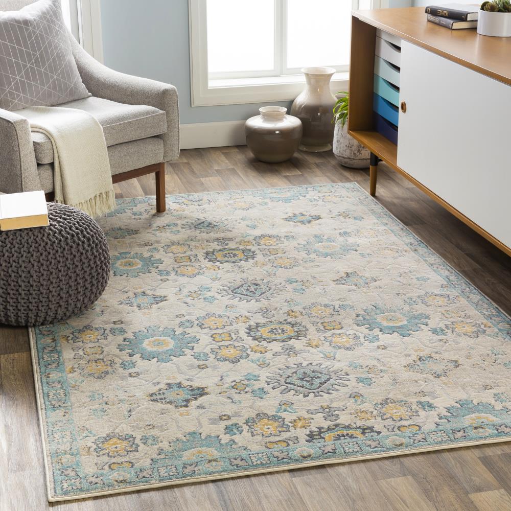 Surya City 8 x 10 Beige Indoor Medallion Oriental Area Rug at Lowes.com