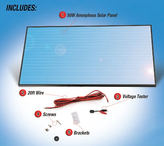 Sunforce 49.5-in x 25-in Solar Panel at Lowes.com