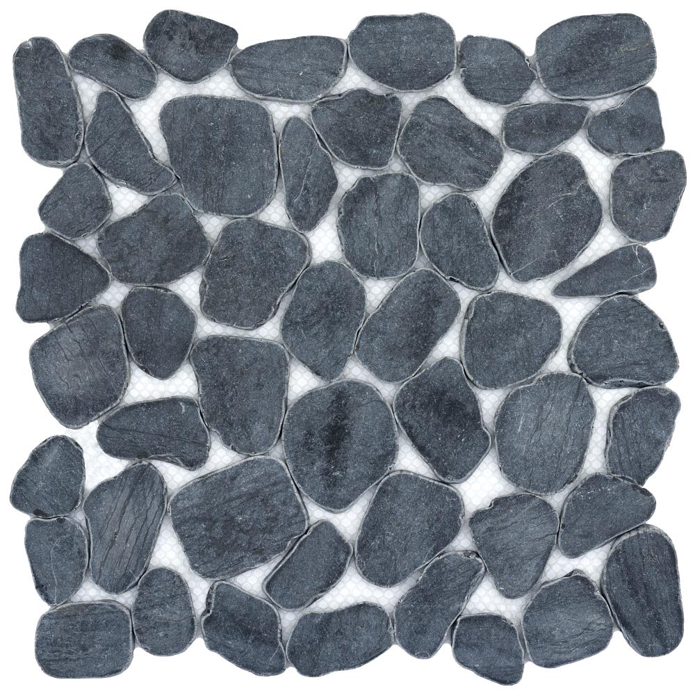 Emser Cultura 10-Pack Black Natural Stone Border Tile (12-in x 12-in) Emser Cultura 10-Pack Black Natural Stone Border Tile (12-in x 12-in)